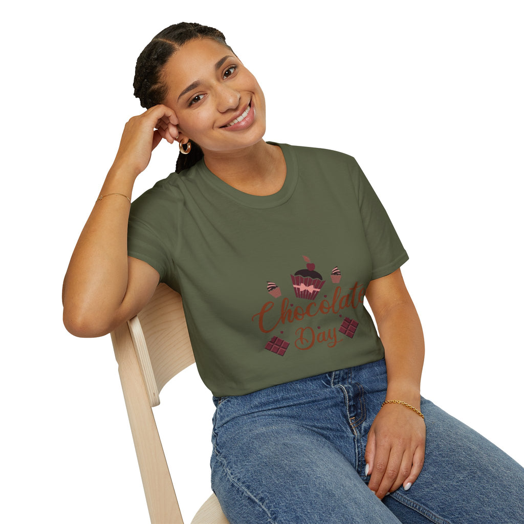 Chocolate Day T‑Shirt — Cupcake & Candy Dessert Lovers Tee