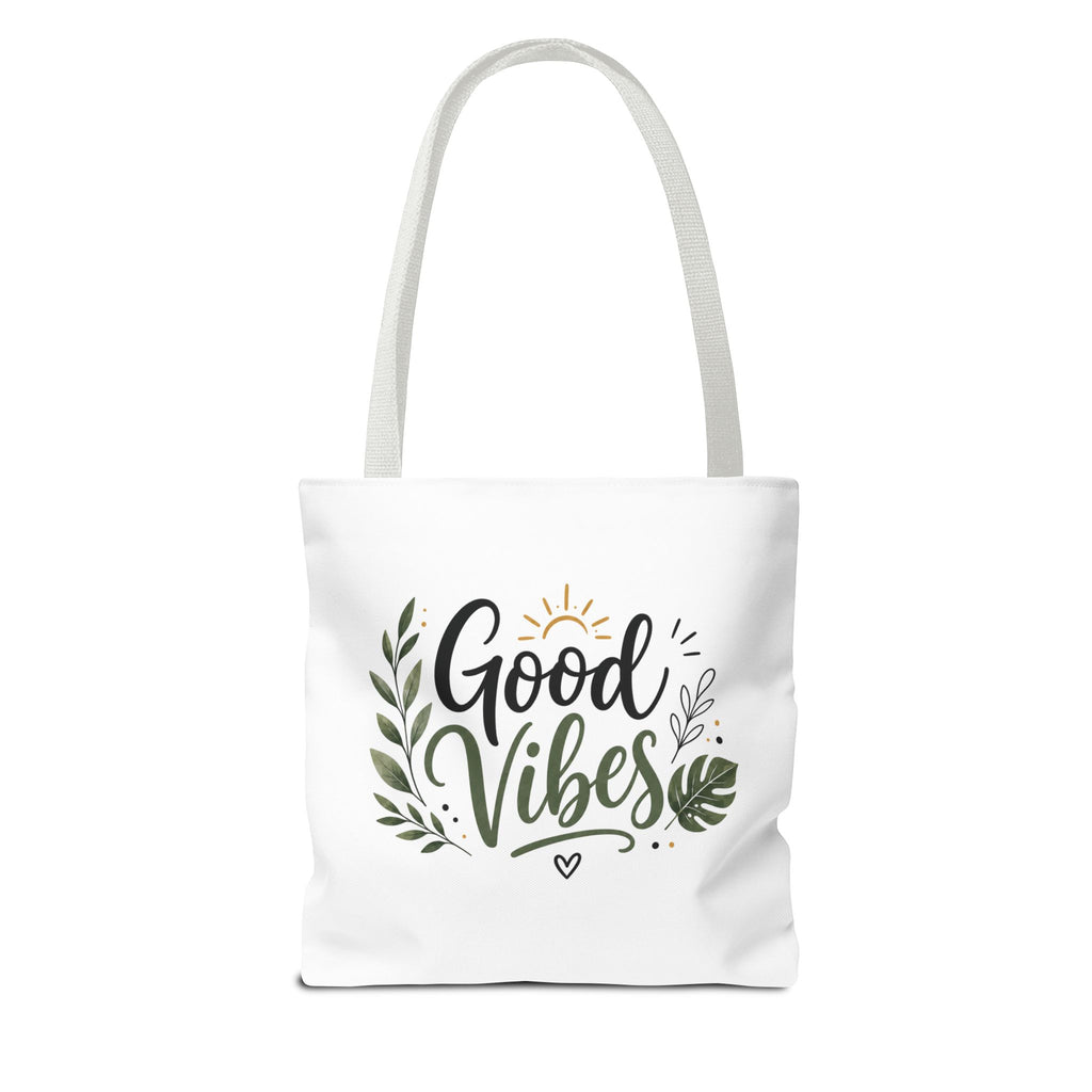 Good Vibes Tote Bag — Floral Eco-Friendly Canvas Shopper