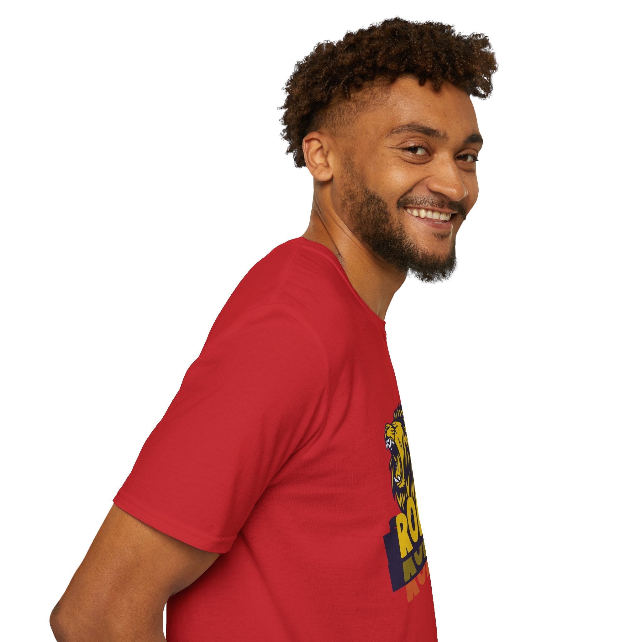 Roaring Lion T-Shirt — Bold Yellow & Navy Graphic Tee