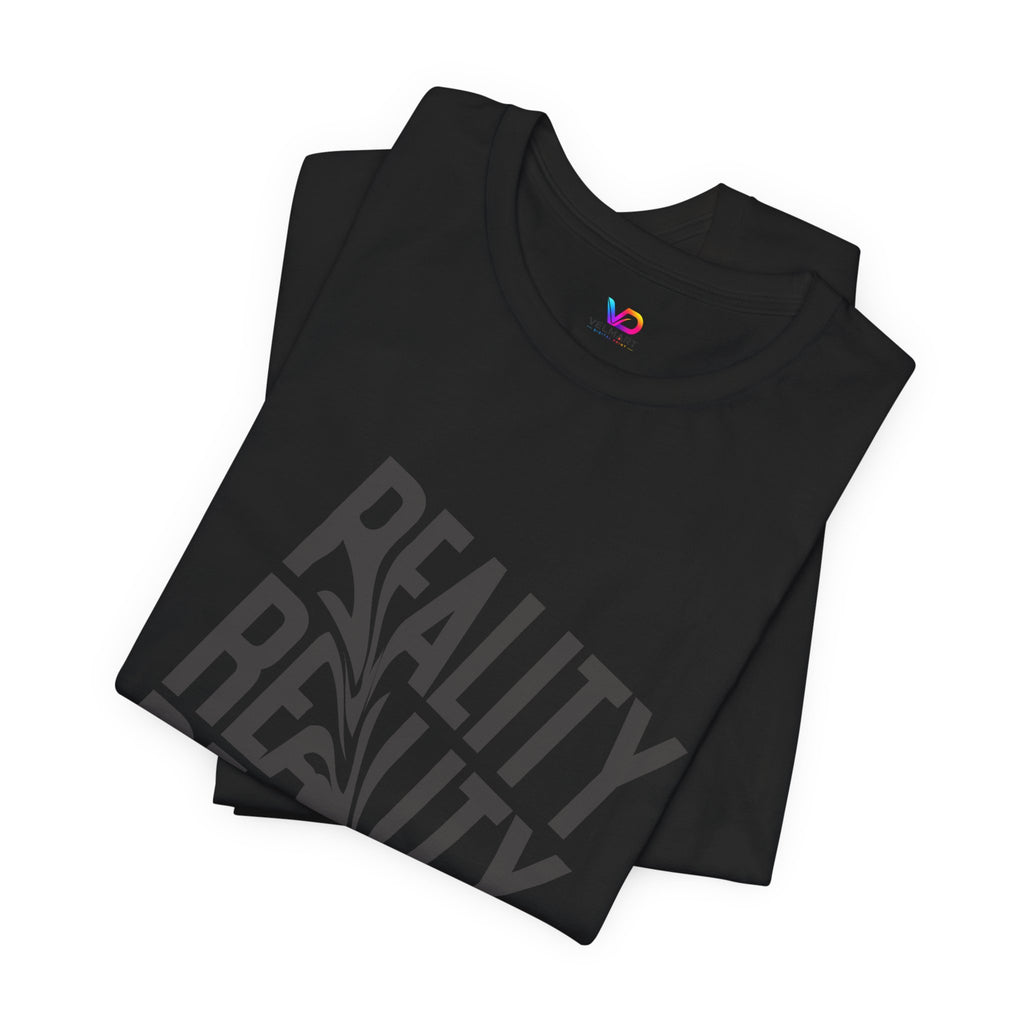 Reality Repeat Tee — Graphic Typography T-Shirt