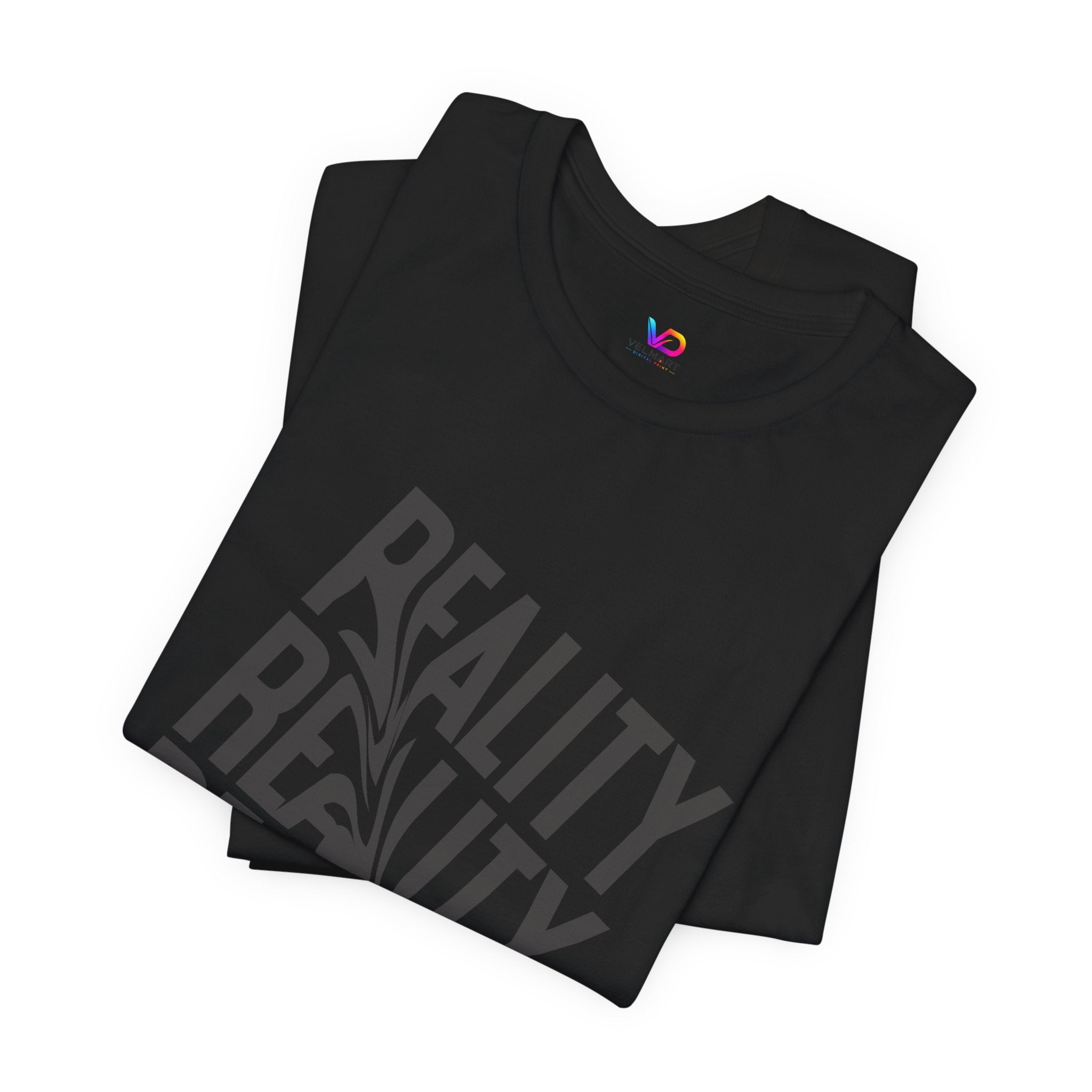 Reality Repeat Tee — Graphic Typography T-Shirt