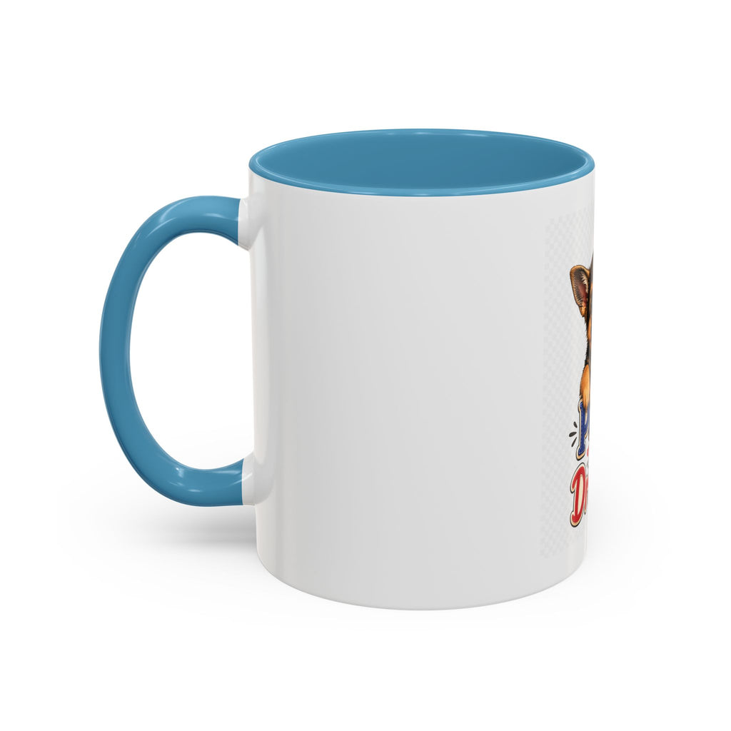 Coffee Mug - "Little Paws, Big Dreams" German Shepherd Puppy Accent Mug (11/15 oz)