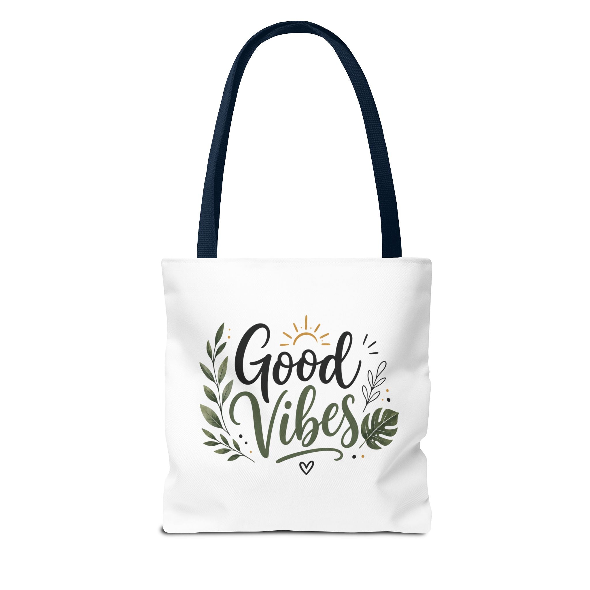 Good Vibes Tote Bag — Floral Eco-Friendly Canvas Shopper