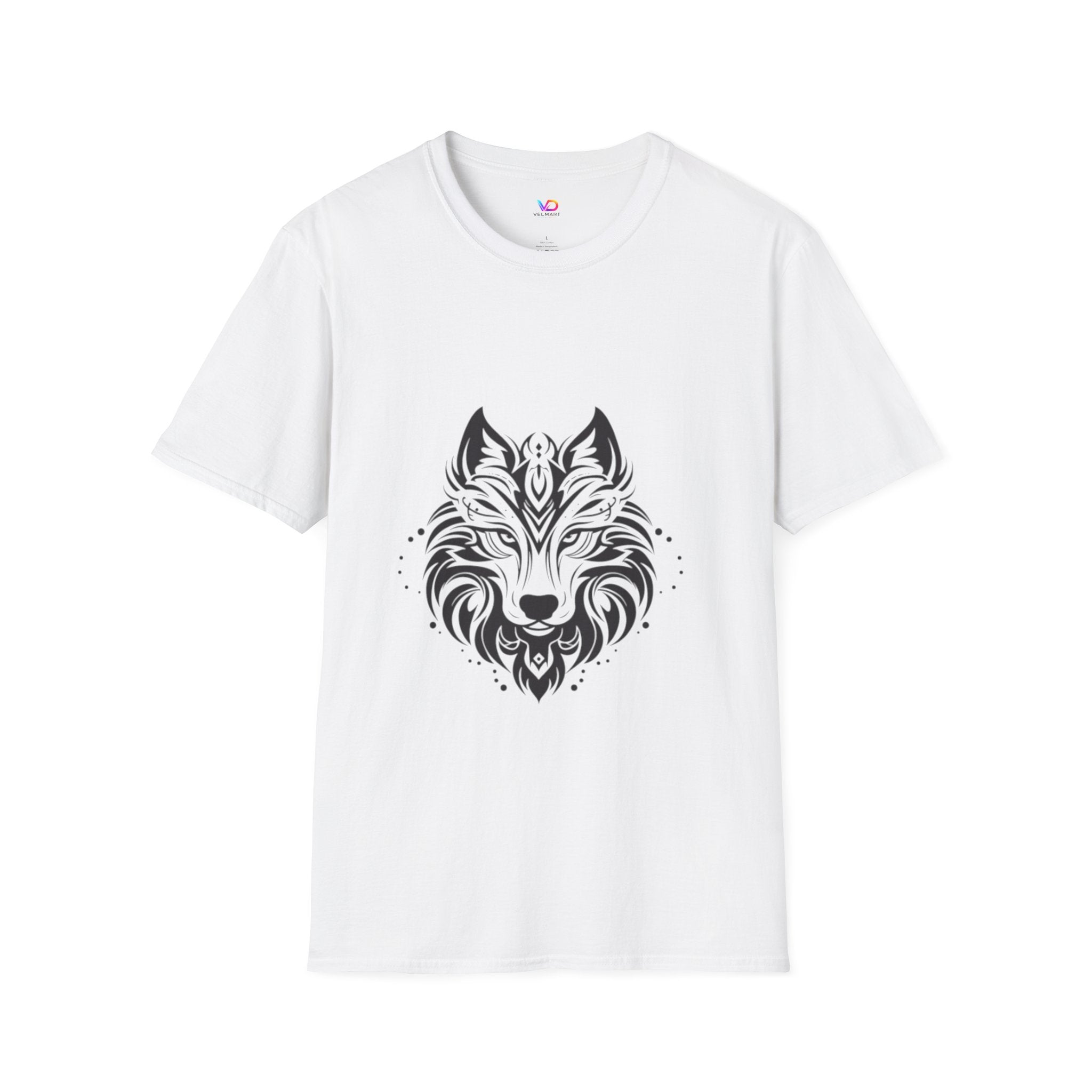 Wolf Mandala T-Shirt — Tribal Geometric Wolf Art Tee