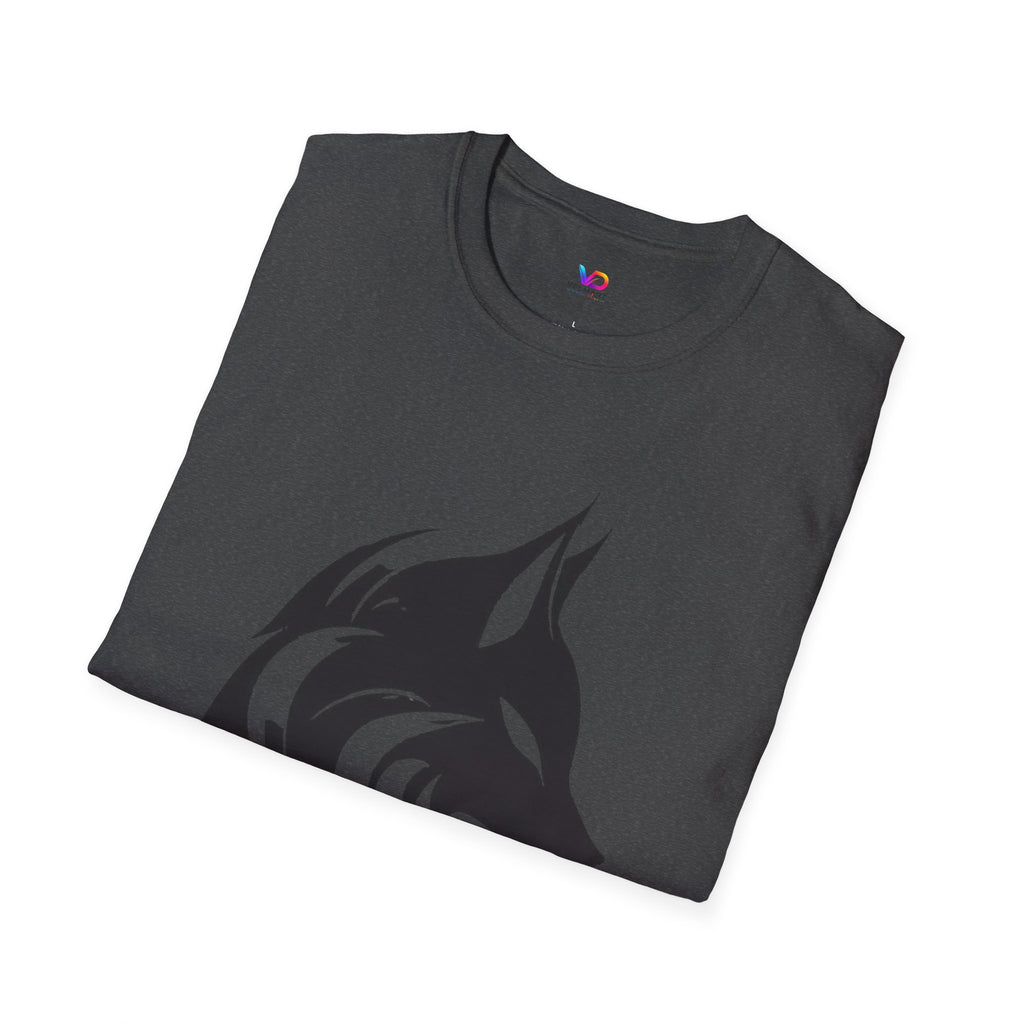 Wolf Silhouette T-Shirt — Tribal Black Wolf Graphic Tee