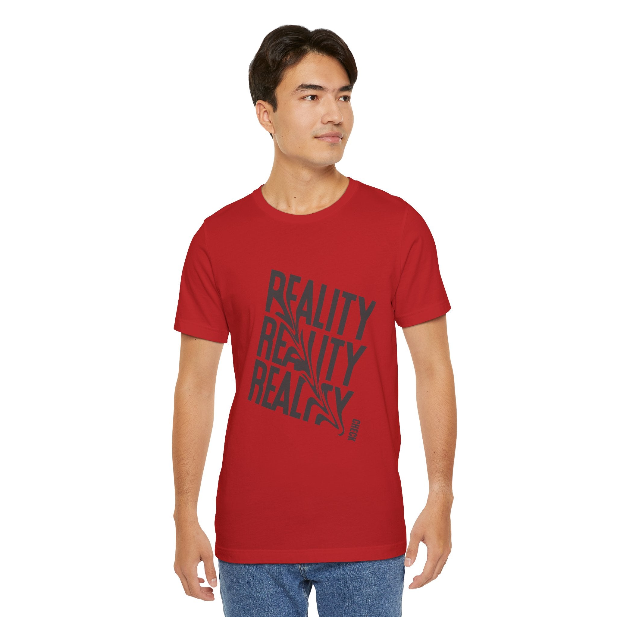 Reality Repeat Tee — Graphic Typography T-Shirt