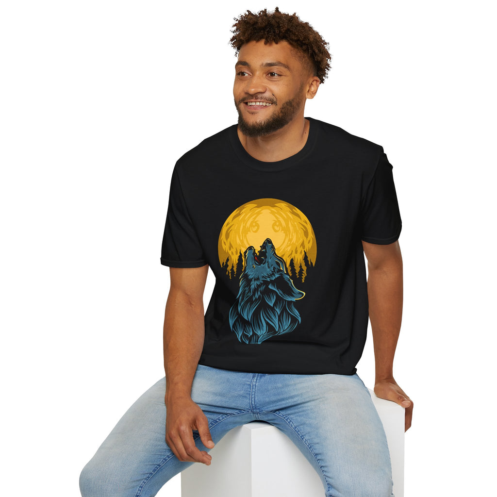 Wolf Howl T-Shirt — Moonlit Forest Graphic Tee
