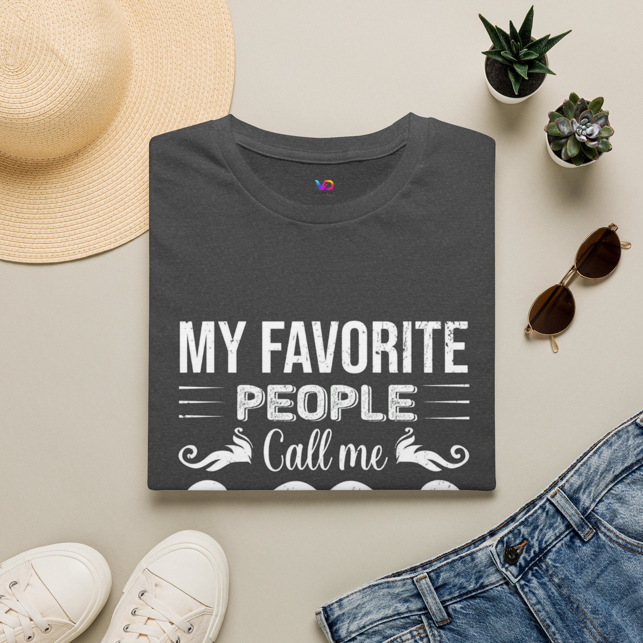 Papa T-Shirt — “My Favorite People Call Me Papa” Vintage Family Gift