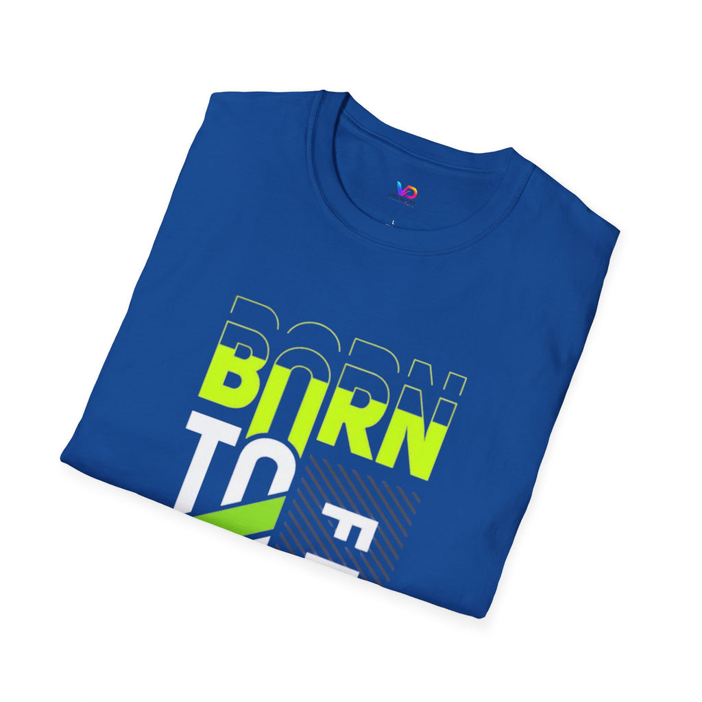 T-Shirt — Born To Be Free Neon Graphic Tee
