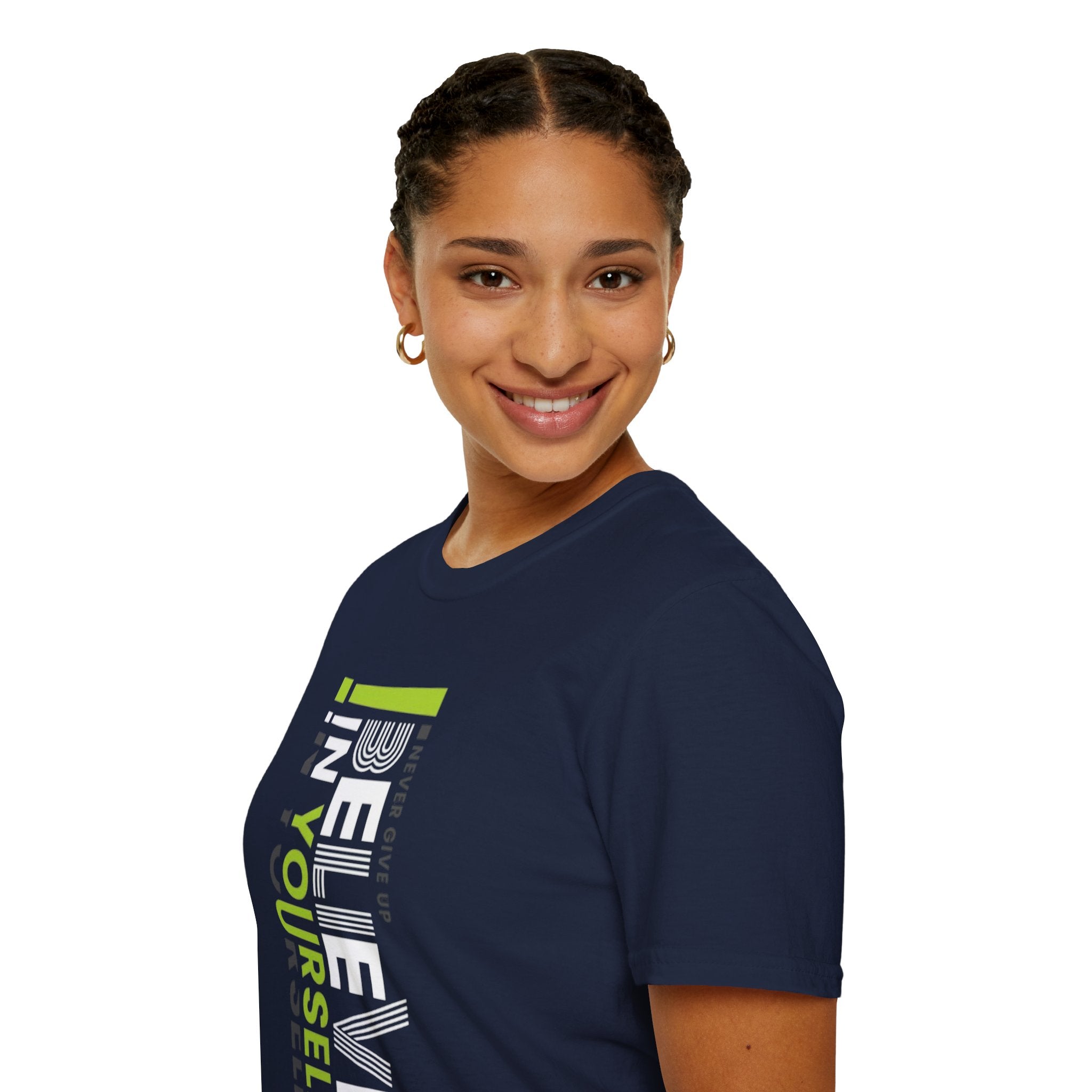 T-Shirt — "Be Yourself" Vertical Motivational Graphic Tee