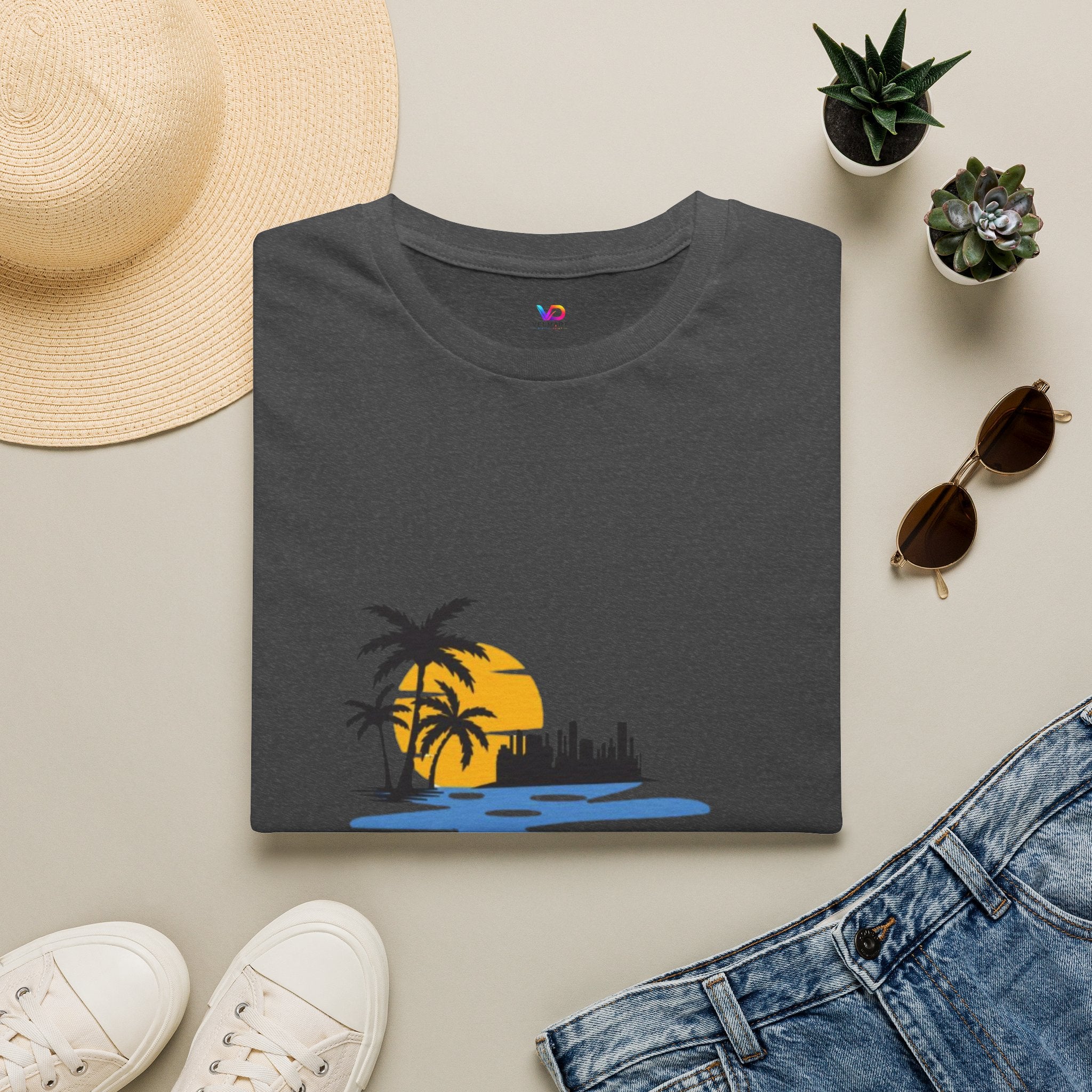 Sunset Beach T-Shirt — "Life Is Better" Palm Tree Graphic
