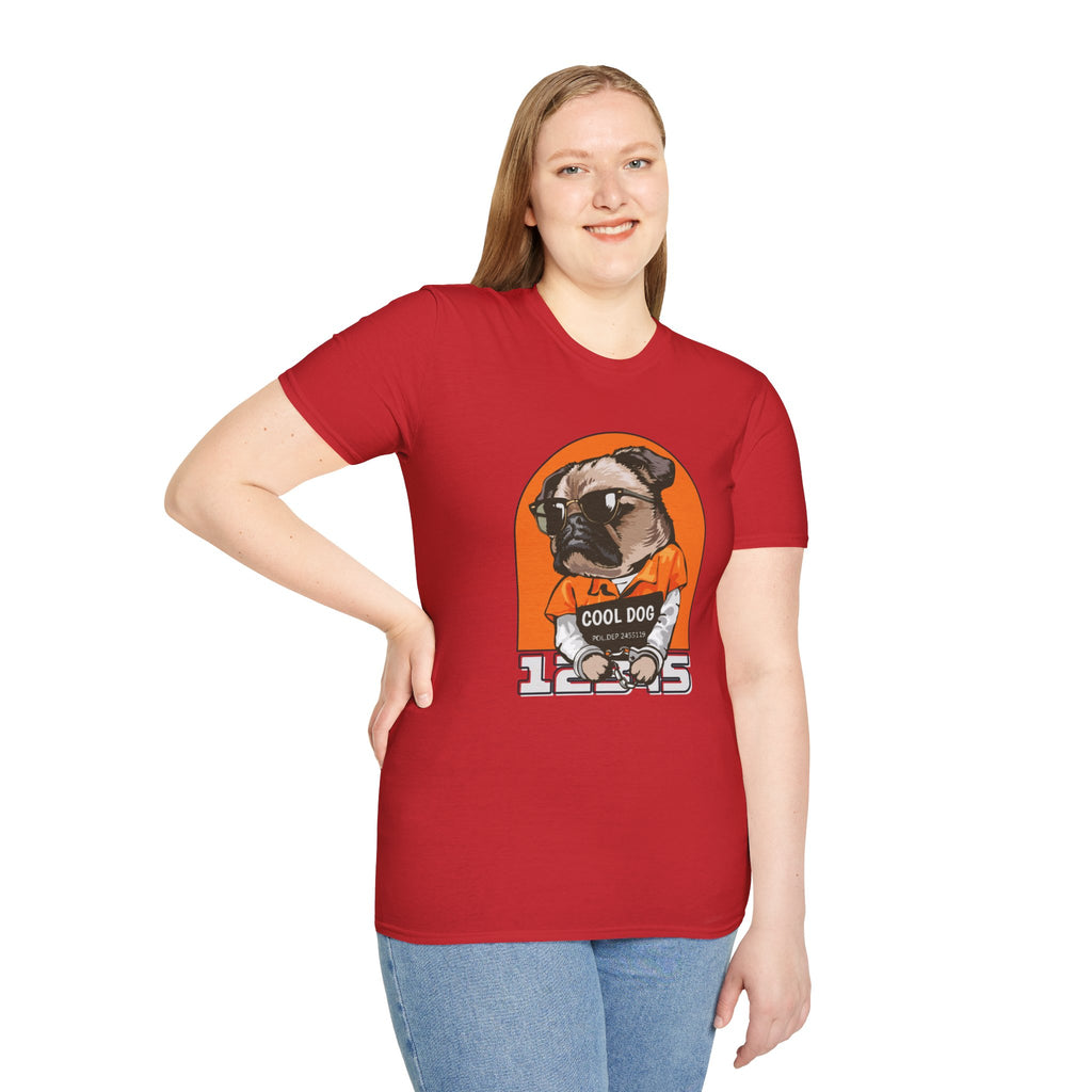 Cool Dog Tee — Retro Pug Graphic T‑Shirt