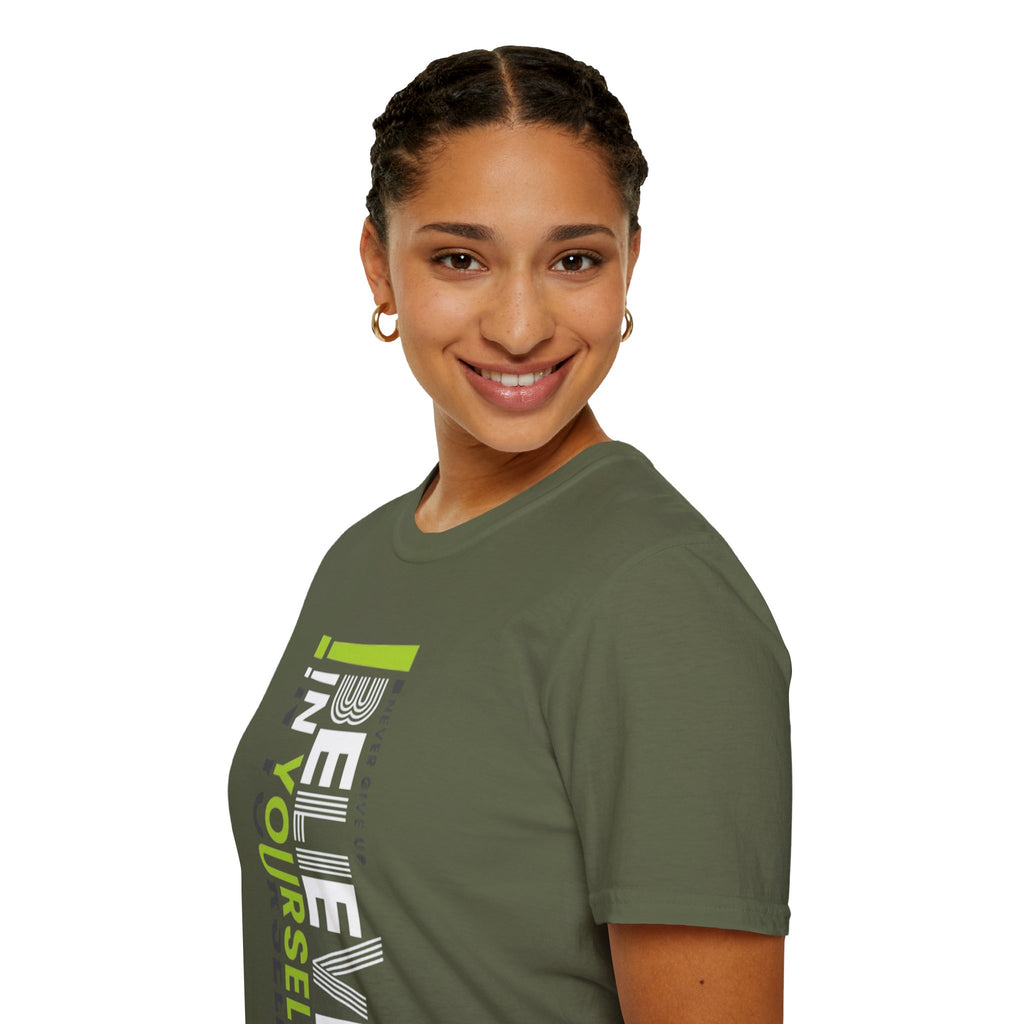 T-Shirt — "Be Yourself" Vertical Motivational Graphic Tee