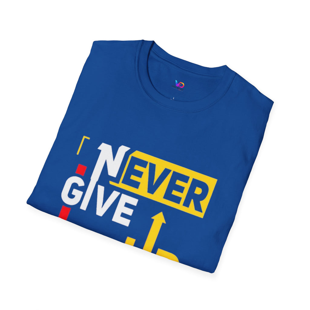 Never Give Up T-Shirt — Motivational Graphic Tee