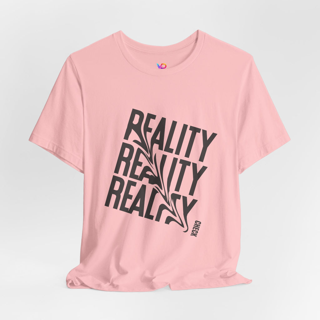 Reality Repeat Tee — Graphic Typography T-Shirt