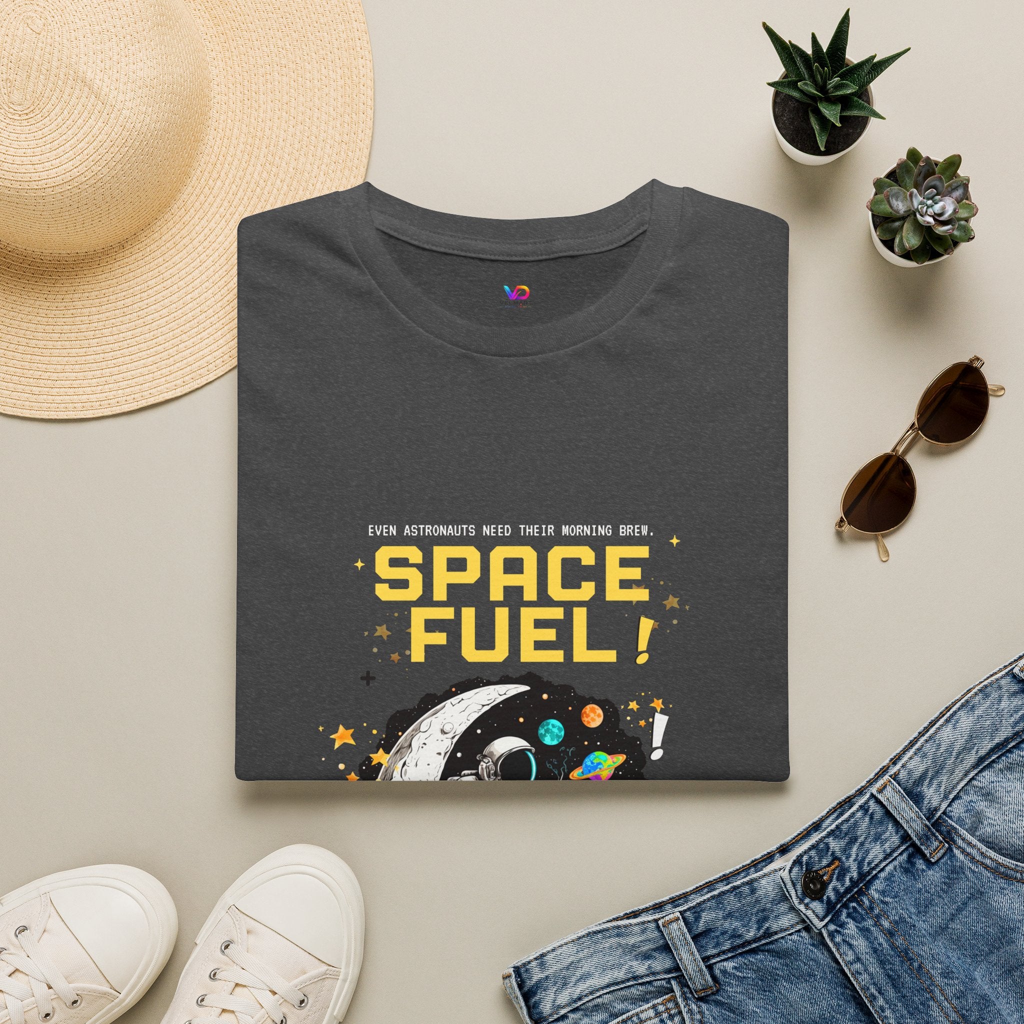 Space Fuel T-Shirt — Retro Planet Donut Graphic Tee