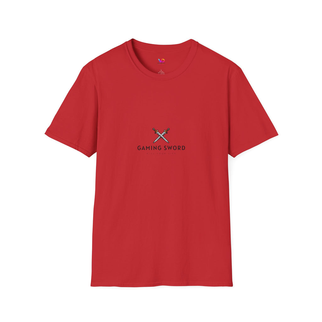 Gaming Sword T‑Shirt — Minimal Crossed Swords Logo Tee