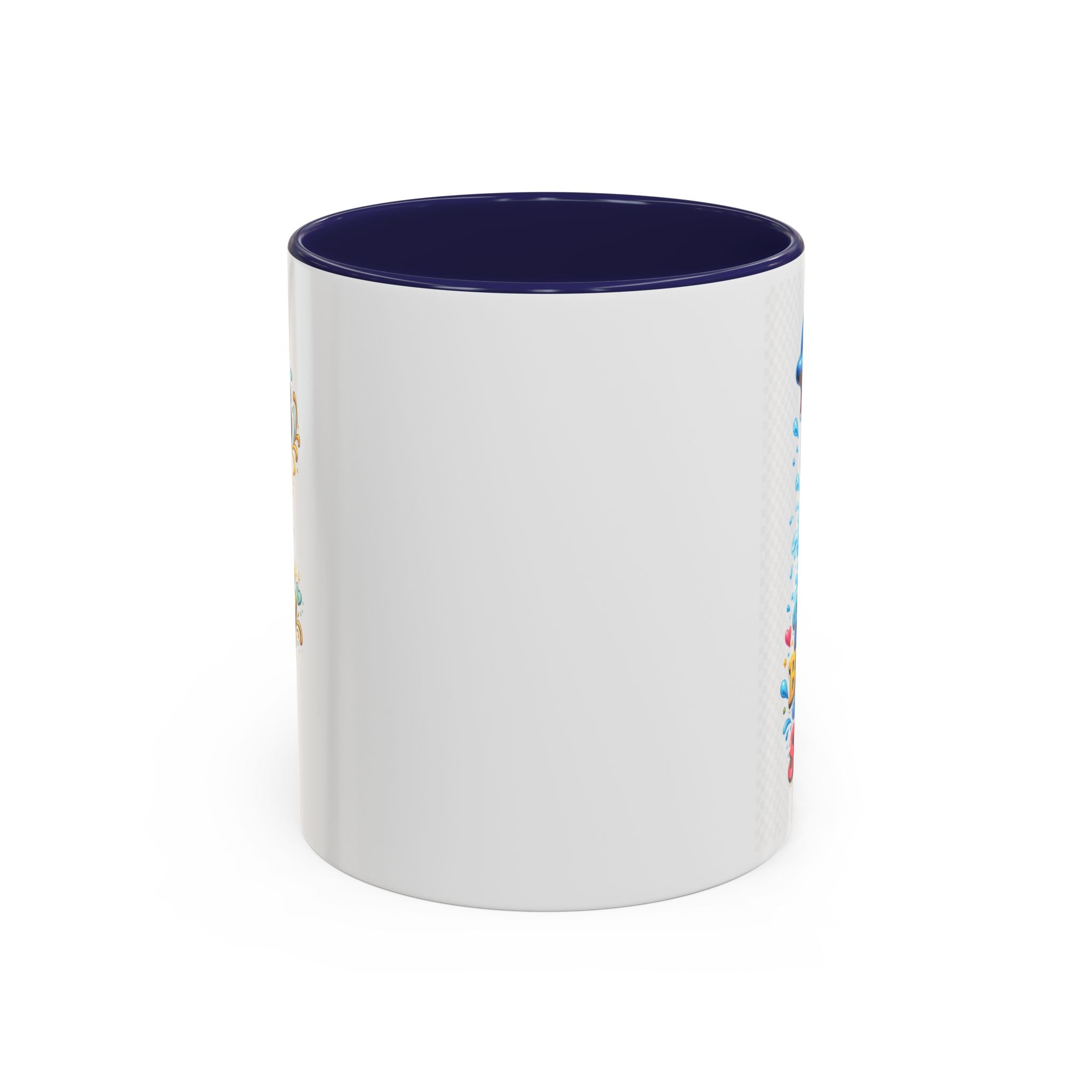 Be Kind Be Happy Keep Smiling Dolphin Accent Coffee Mug