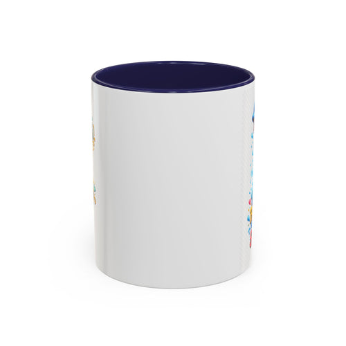 Be Kind Be Happy Keep Smiling Dolphin Accent Coffee Mug
