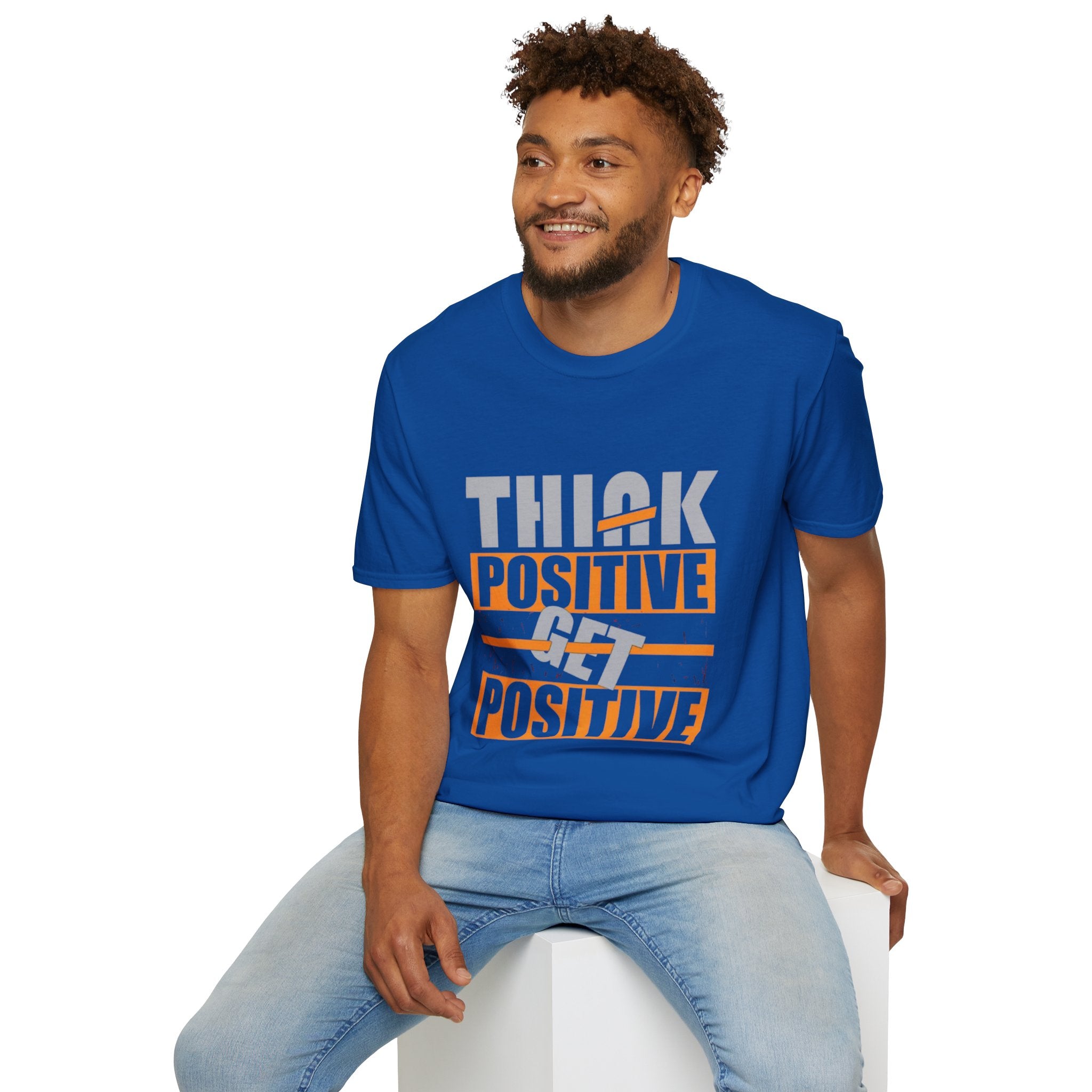 Think Positive T-Shirt — Motivational Graphic Tee