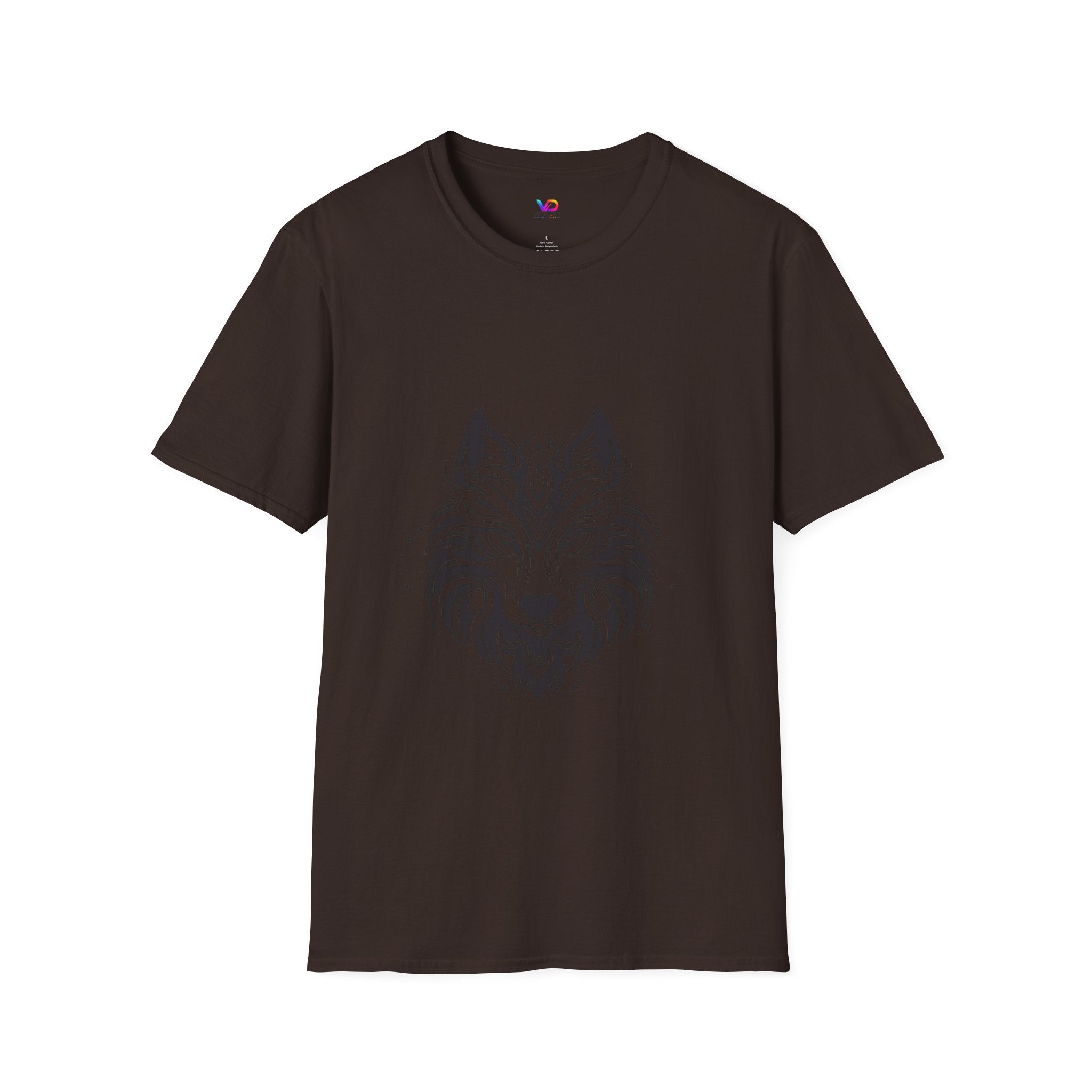 Wolf Mandala T-Shirt — Tribal Geometric Wolf Art Tee