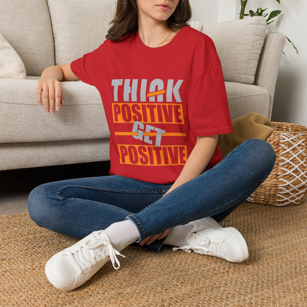 Think Positive T-Shirt — Motivational Graphic Tee