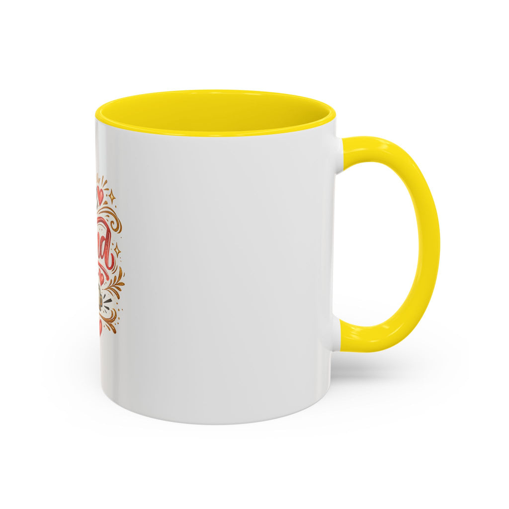 Be Kind Accent Coffee Mug — Inspirational White & Black Ceramic Mug (11/15oz)