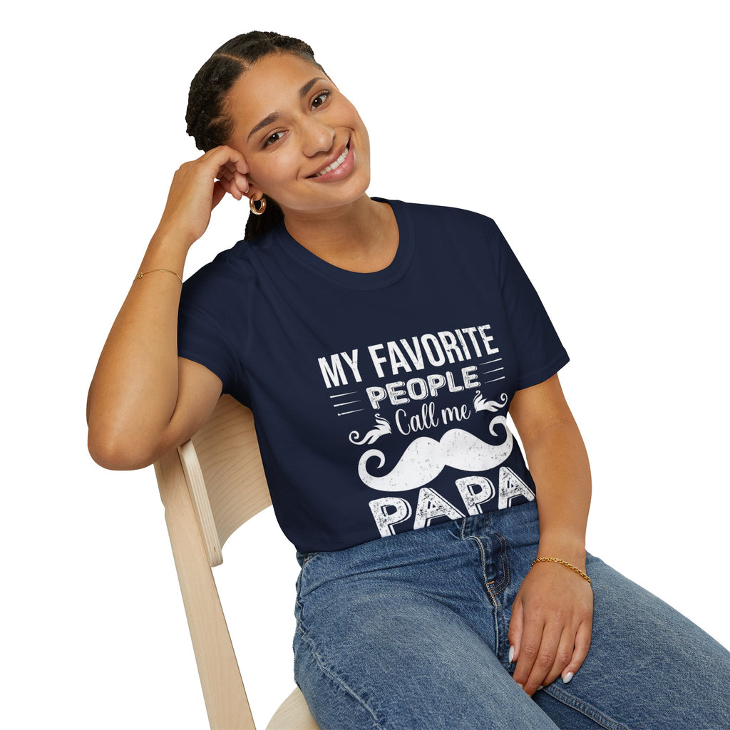 Papa T-Shirt — “My Favorite People Call Me Papa” Vintage Family Gift