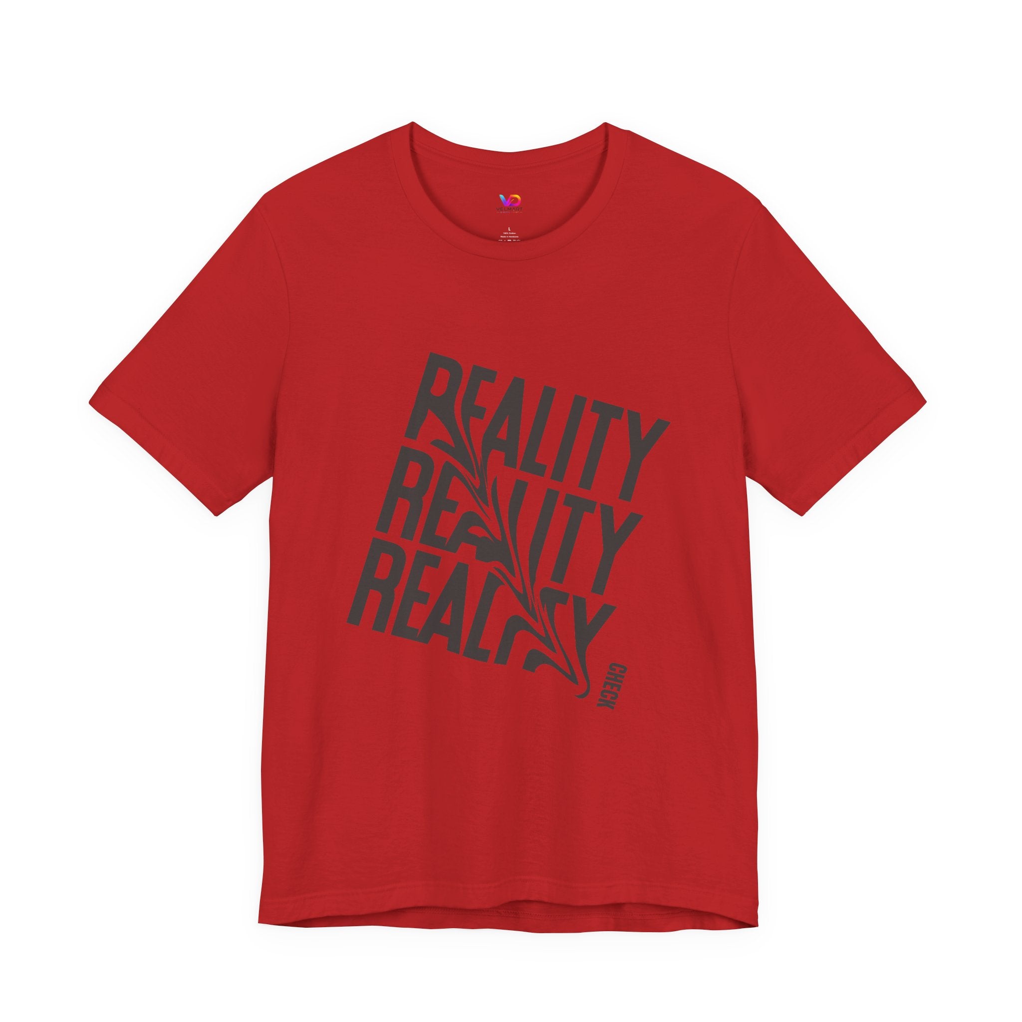 Reality Repeat Tee — Graphic Typography T-Shirt