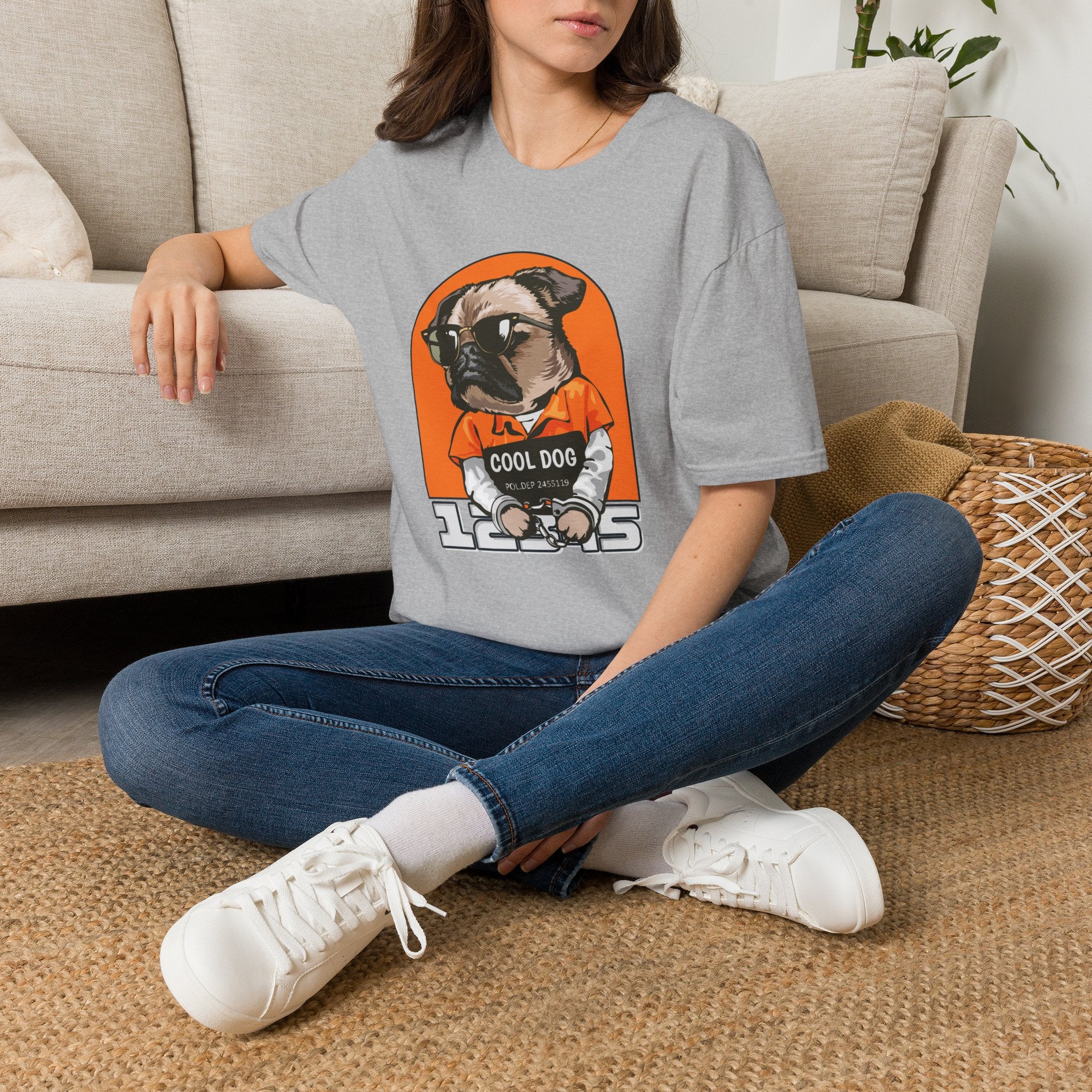 Cool Dog Tee — Retro Pug Graphic T‑Shirt