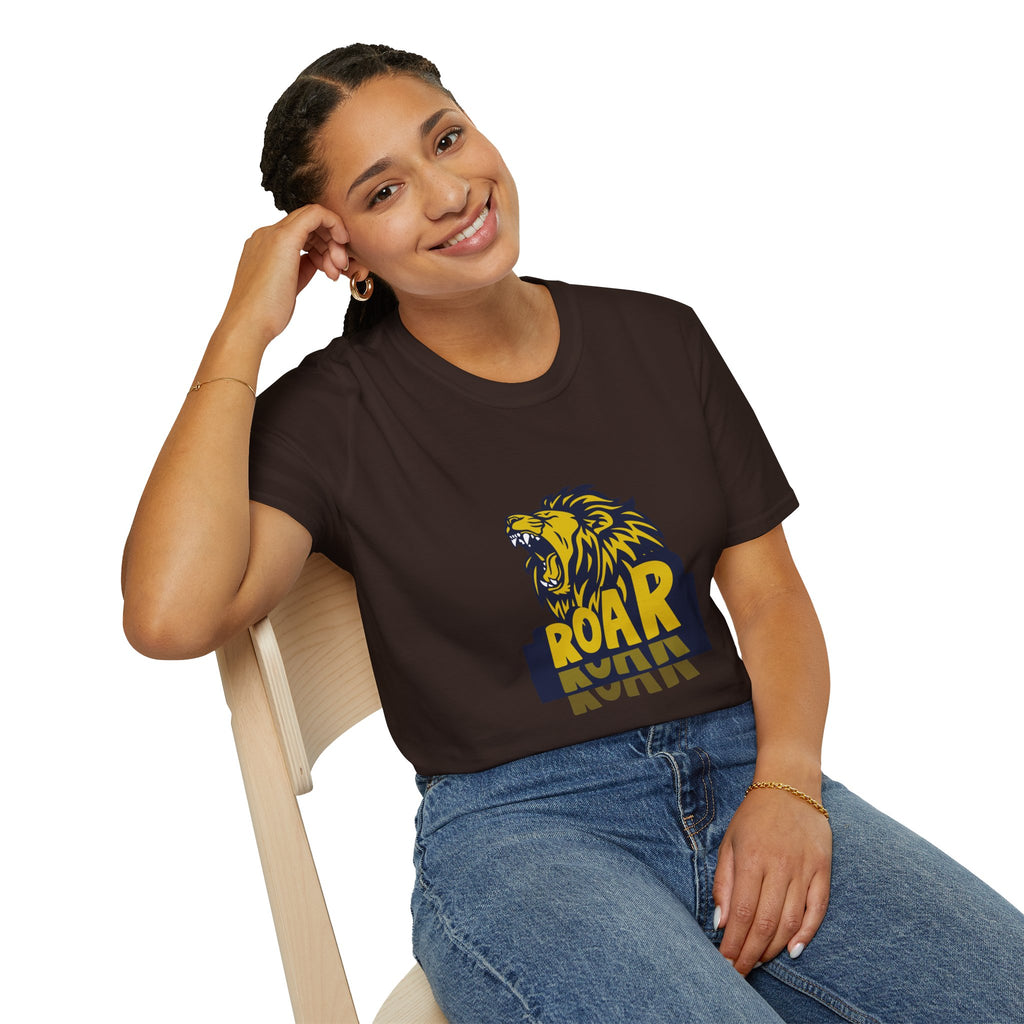 Roaring Lion T-Shirt — Bold Yellow & Navy Graphic Tee