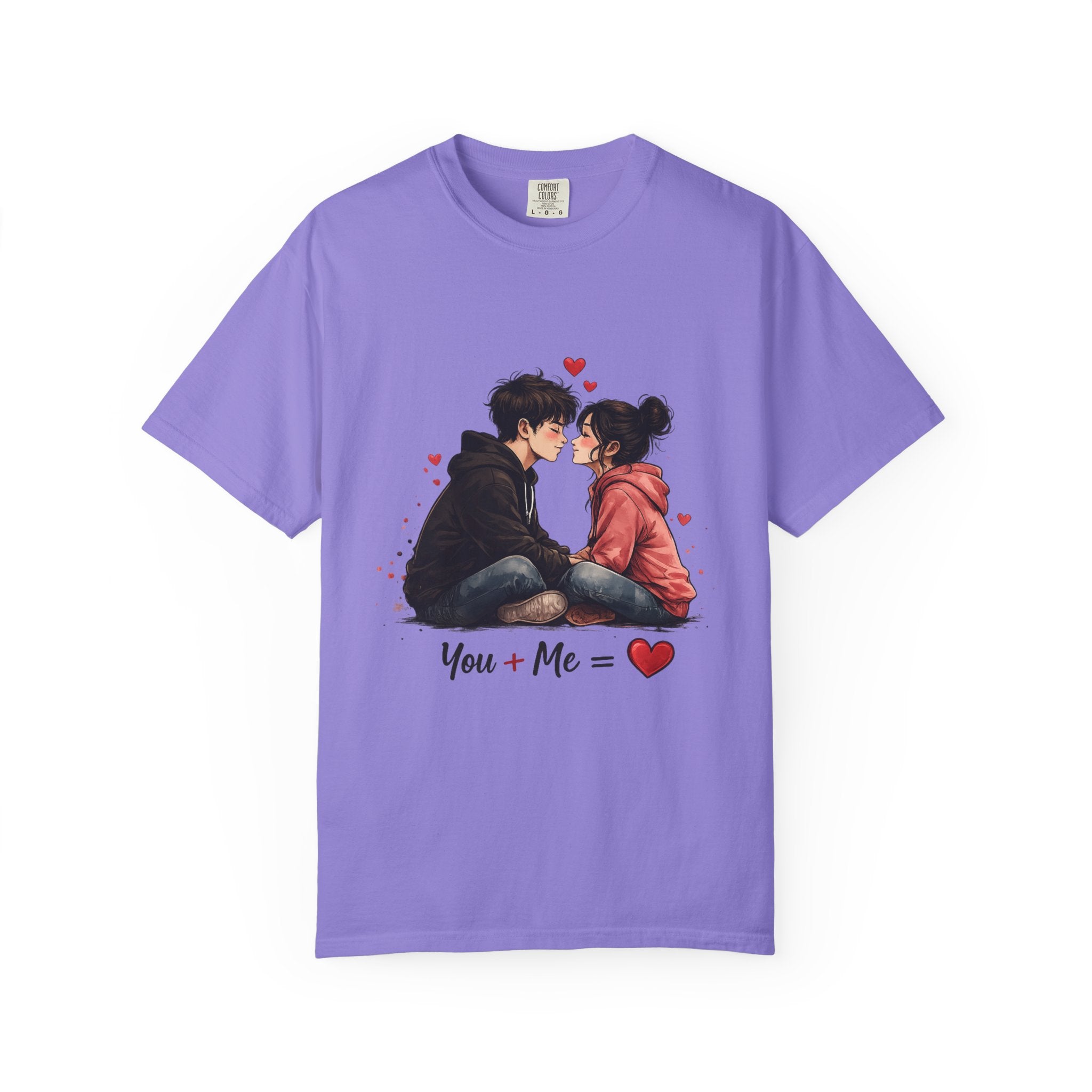 You + Me =  Romantic Couple T-Shirt
