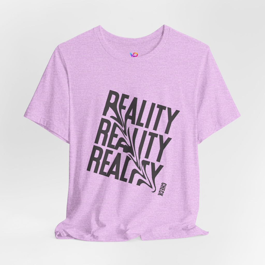 Reality Repeat Tee — Graphic Typography T-Shirt
