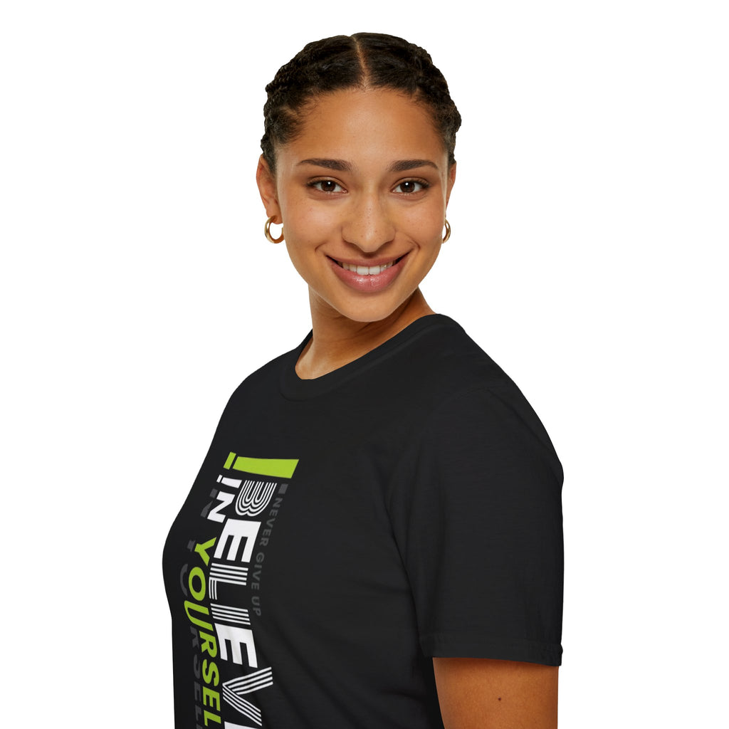 T-Shirt — "Be Yourself" Vertical Motivational Graphic Tee