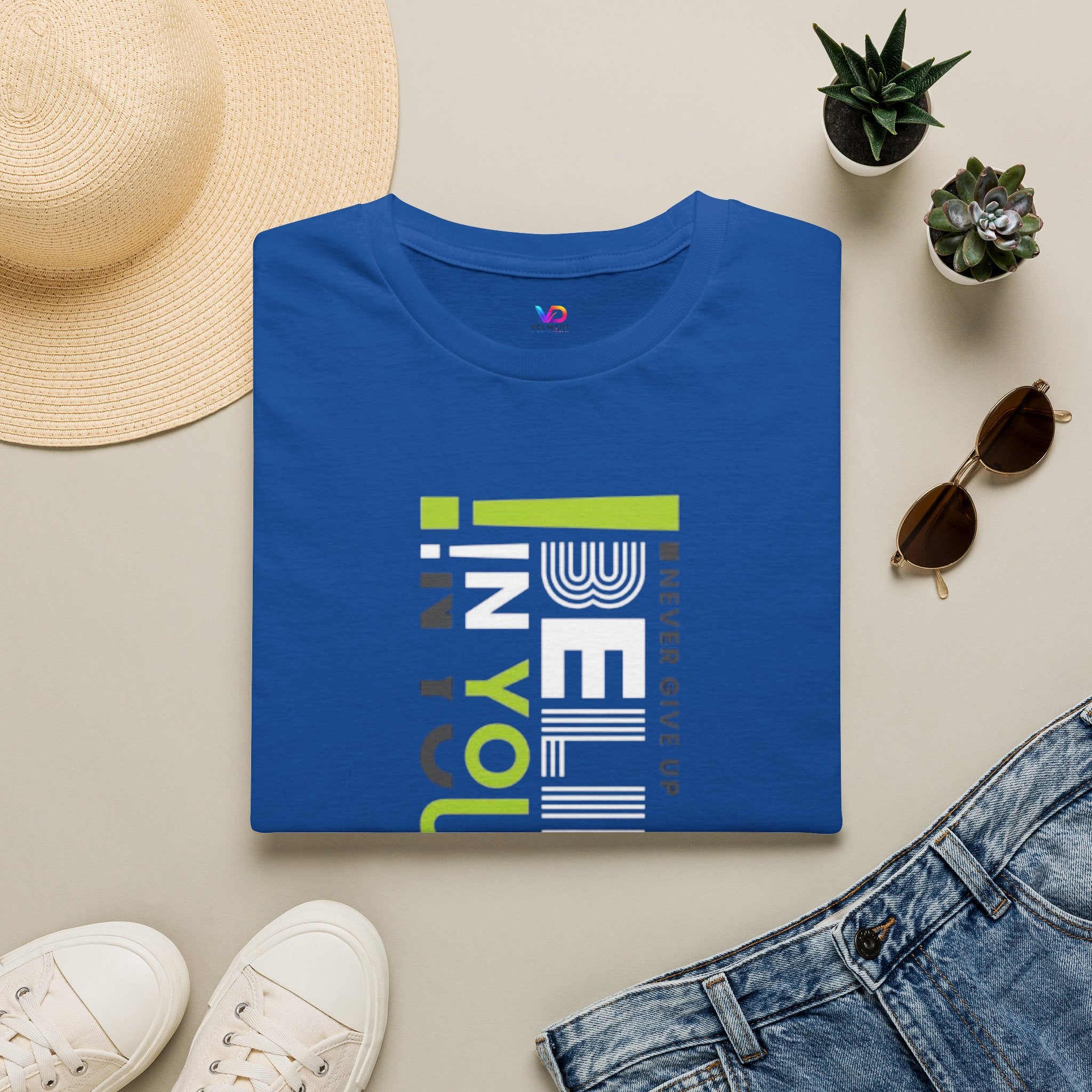 T-Shirt — "Be Yourself" Vertical Motivational Graphic Tee