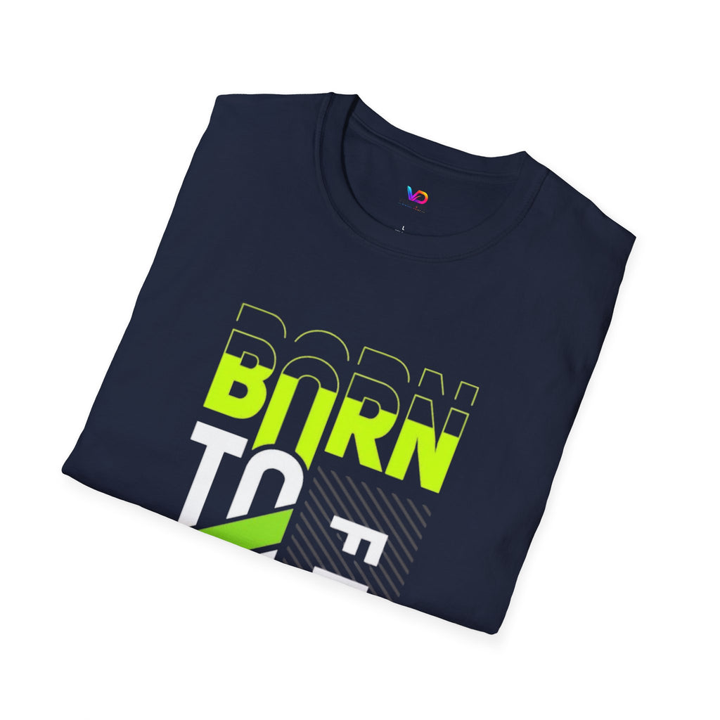 T-Shirt — Born To Be Free Neon Graphic Tee