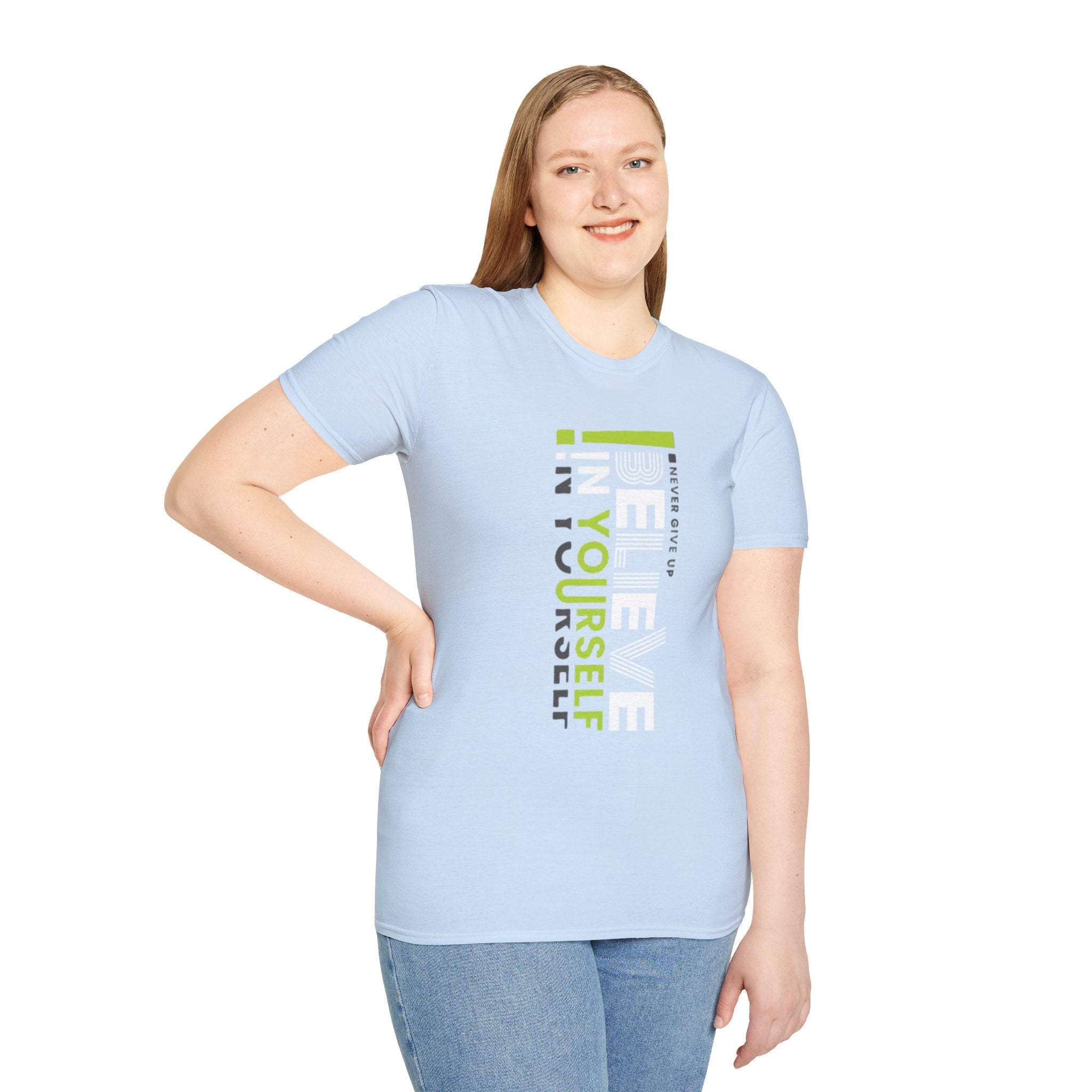 T-Shirt — "Be Yourself" Vertical Motivational Graphic Tee