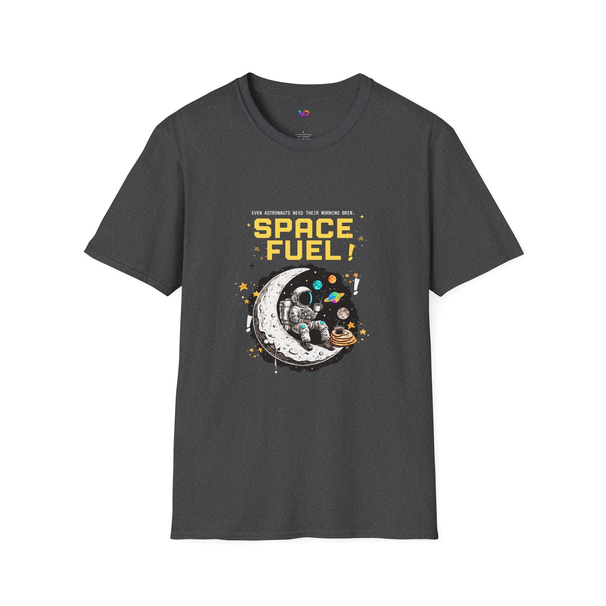 Space Fuel T-Shirt — Retro Planet Donut Graphic Tee