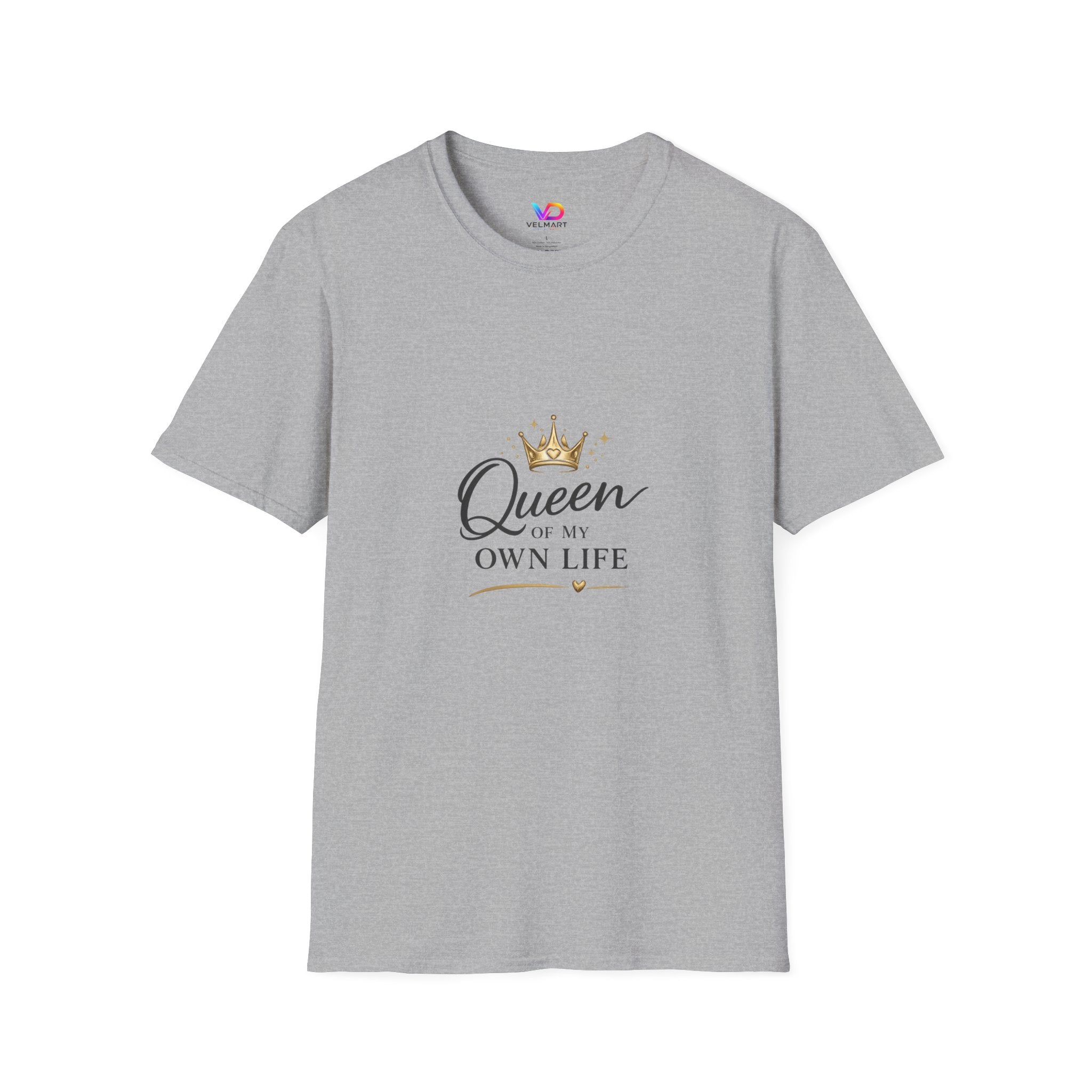 Queen of My Own Life T-Shirt — Empowerment Crown Graphic Tee
