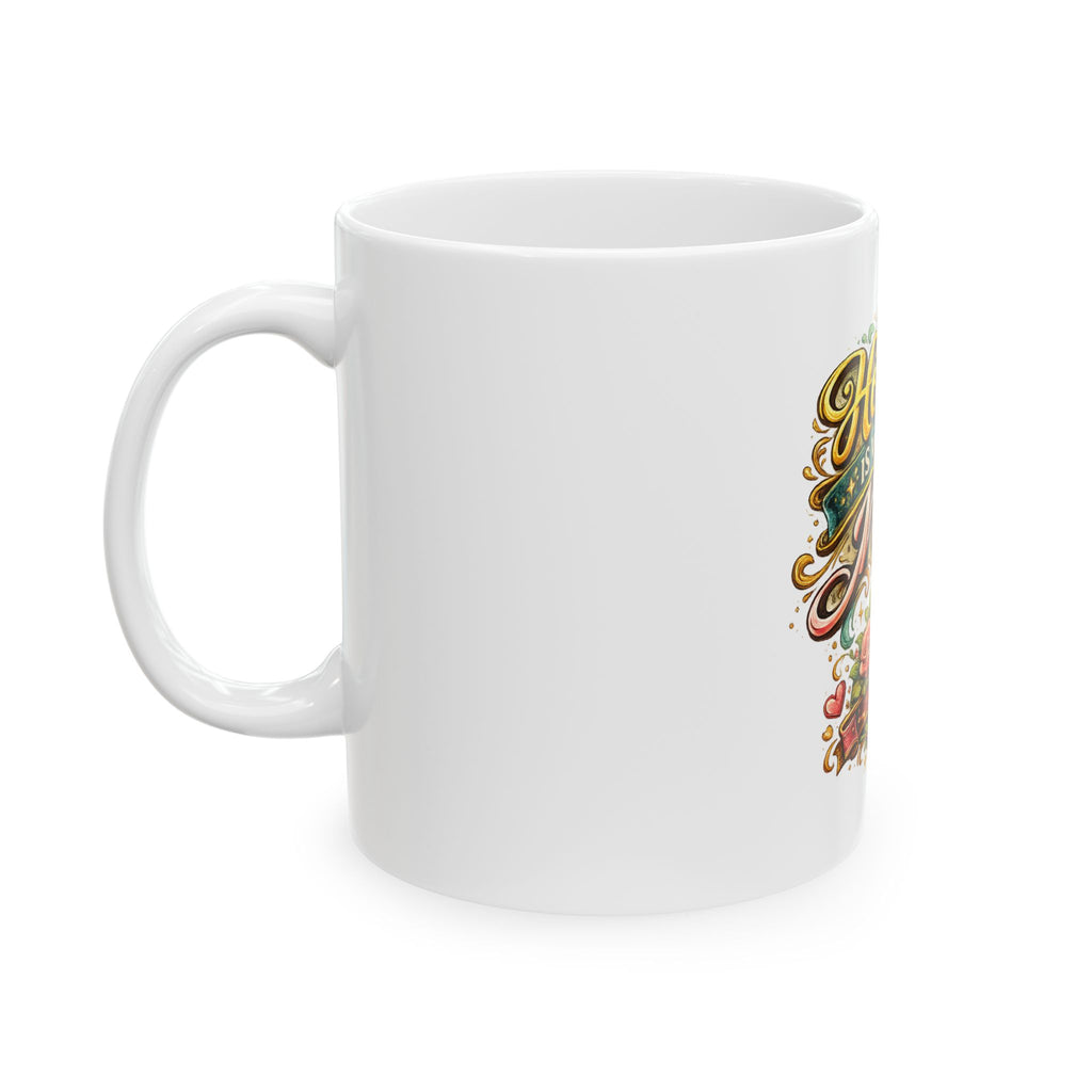 Home Is Where Mom Is Ceramic Mug — Mother’s Day Floral Coffee Cup (11oz/15oz)