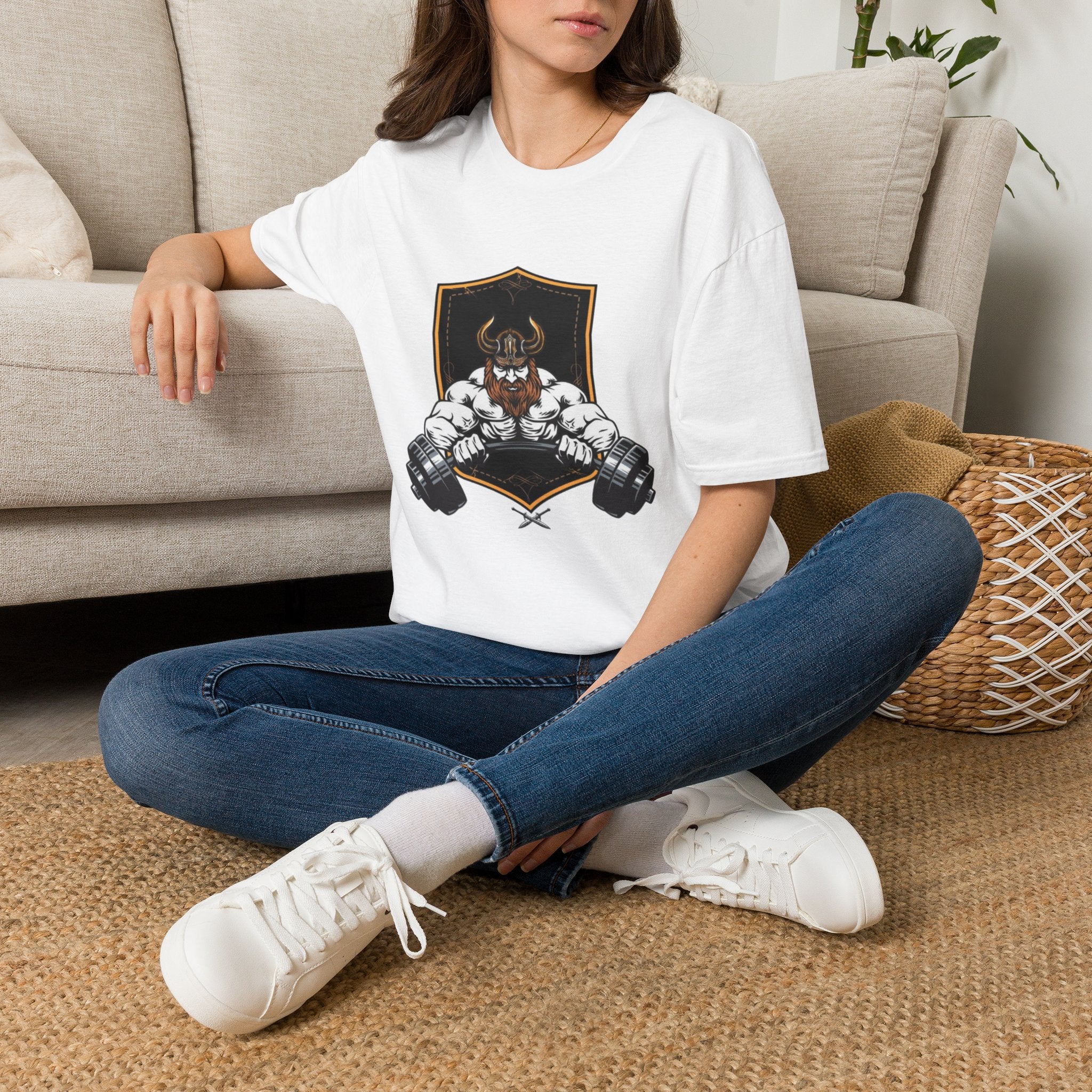 Viking Barbell T-Shirt — Norse Strength Gym Tee