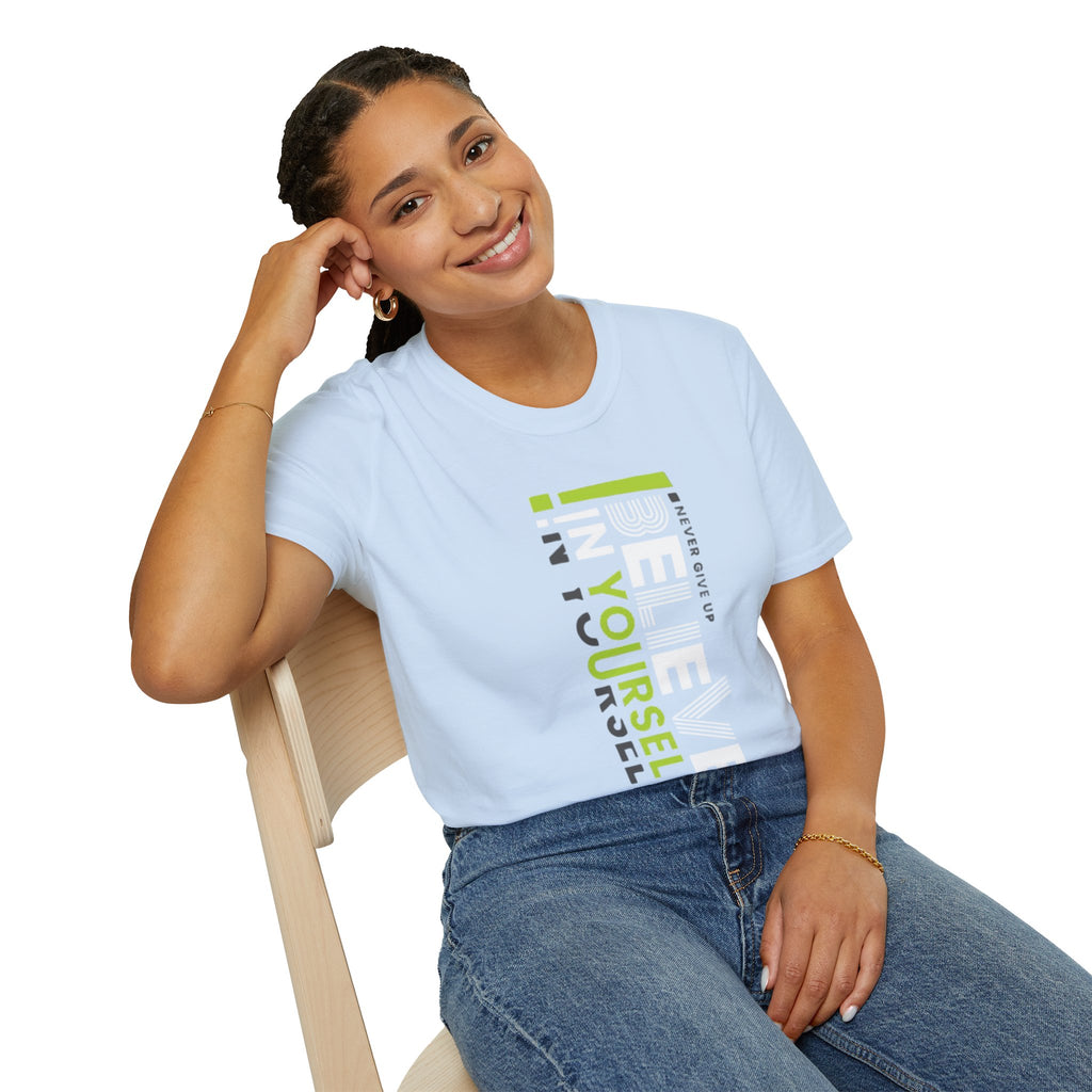 T-Shirt — "Be Yourself" Vertical Motivational Graphic Tee