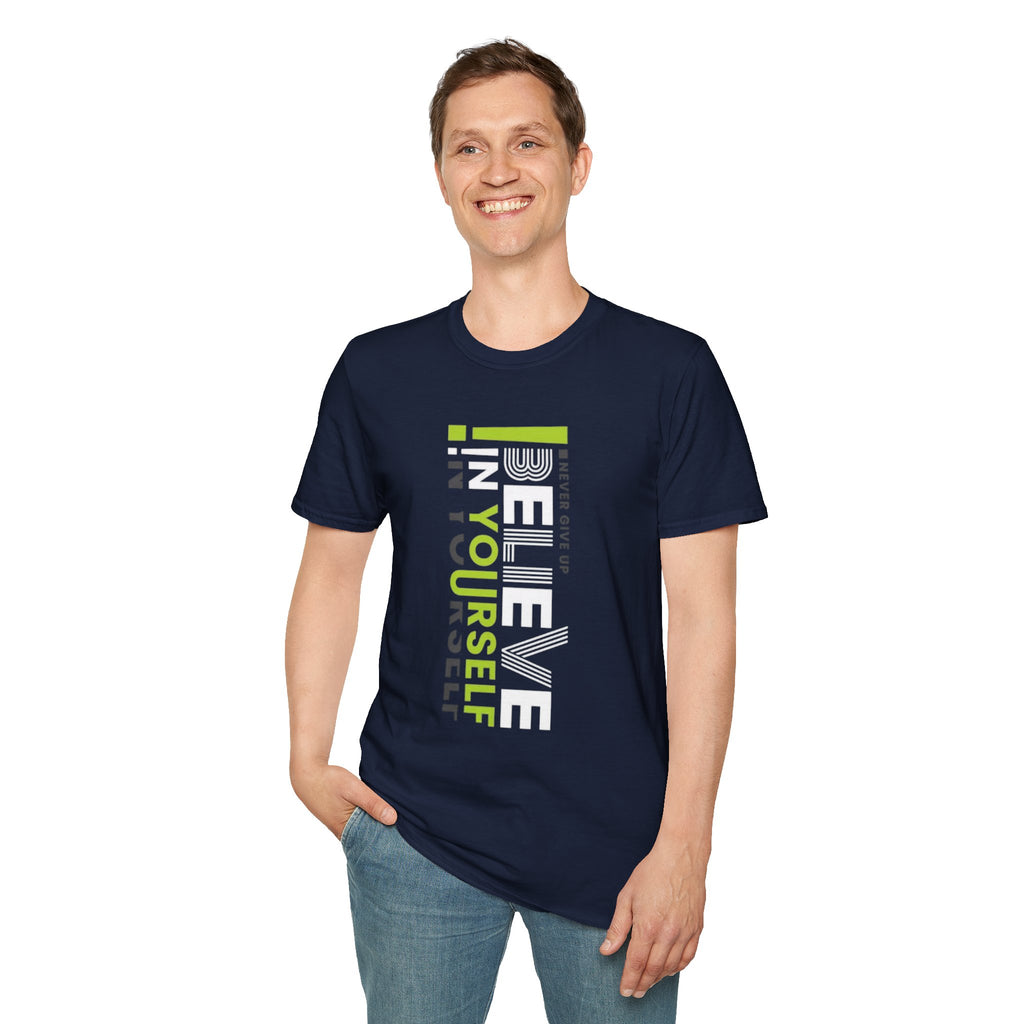 T-Shirt — "Be Yourself" Vertical Motivational Graphic Tee