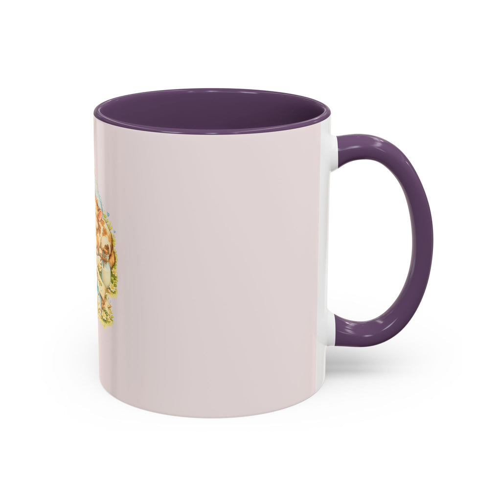 Farm Fresh Milk Coffee Mug — Cute Vintage Kittens Illustration (Accent 11/15oz)
