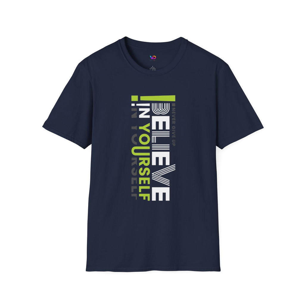 T-Shirt — "Be Yourself" Vertical Motivational Graphic Tee