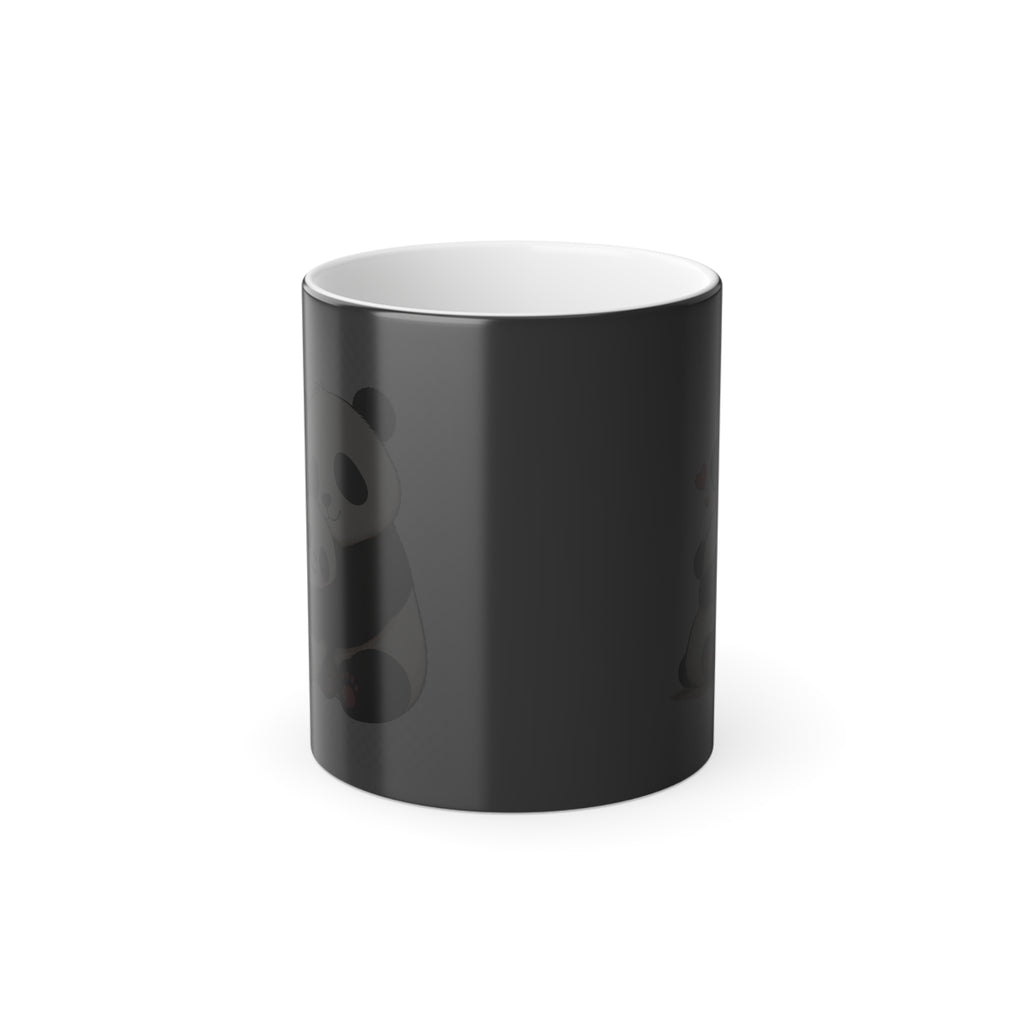 Color-Changing Panda Mug — "Hugs Make Everything Better" 11oz