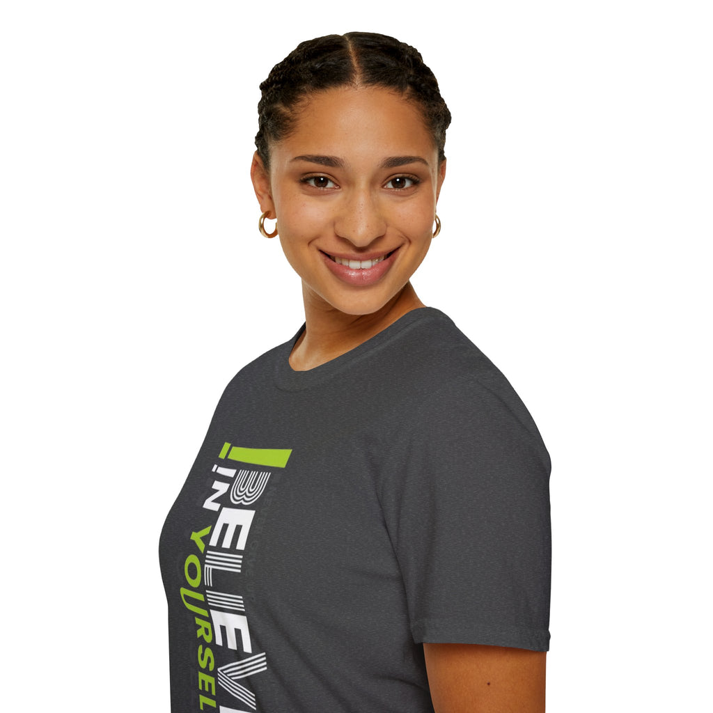 T-Shirt — "Be Yourself" Vertical Motivational Graphic Tee