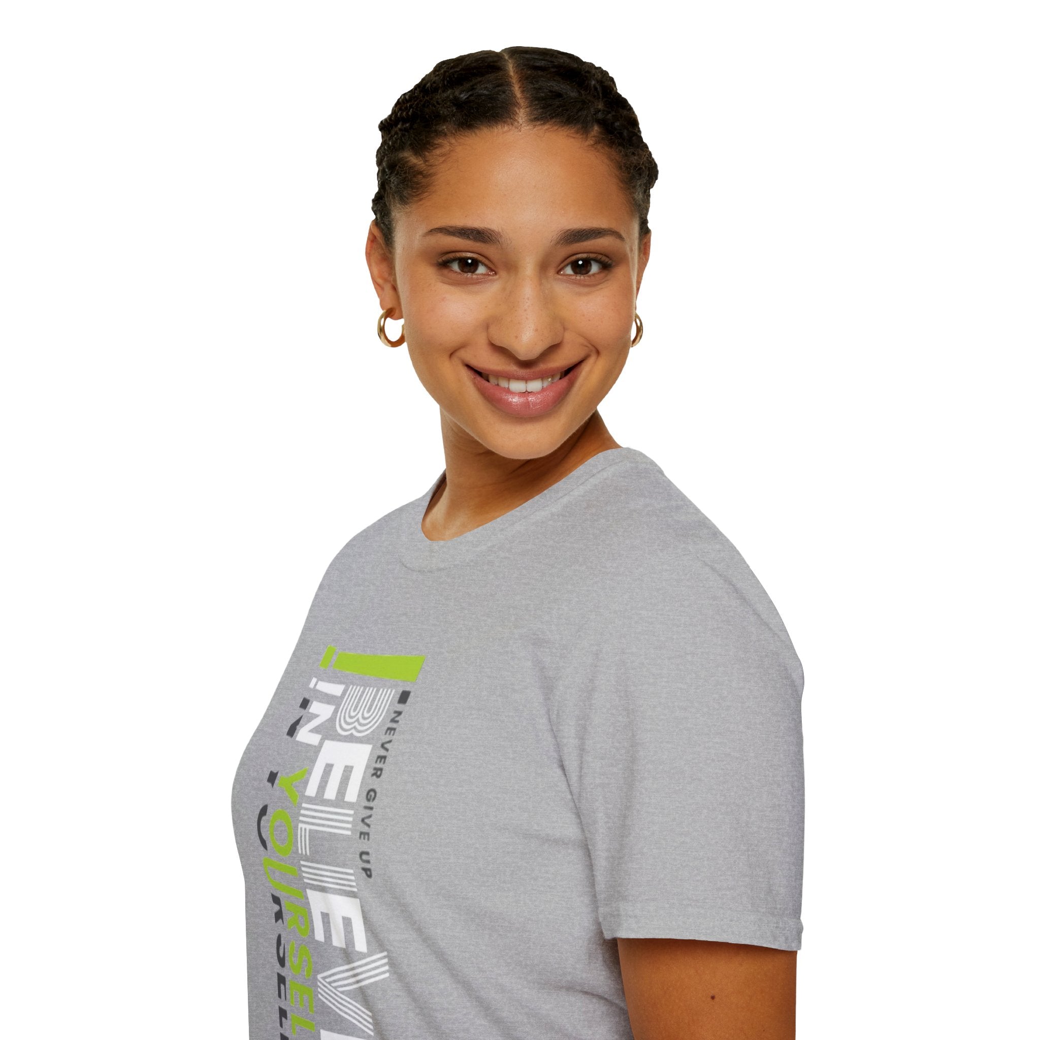 T-Shirt — "Be Yourself" Vertical Motivational Graphic Tee
