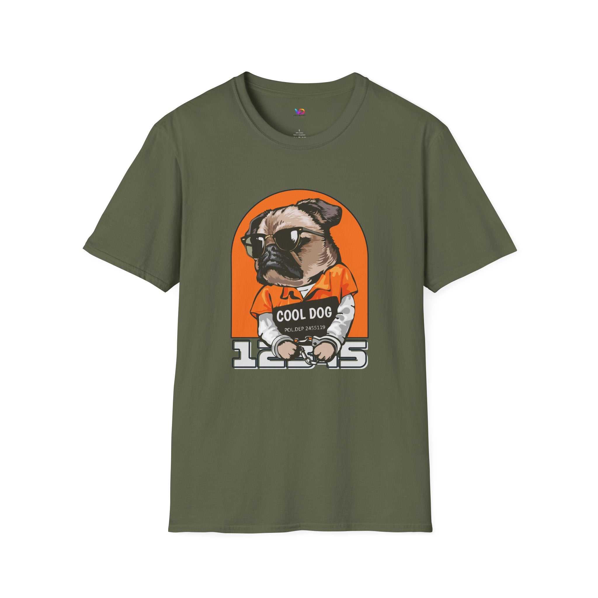 Cool Dog Tee — Retro Pug Graphic T‑Shirt