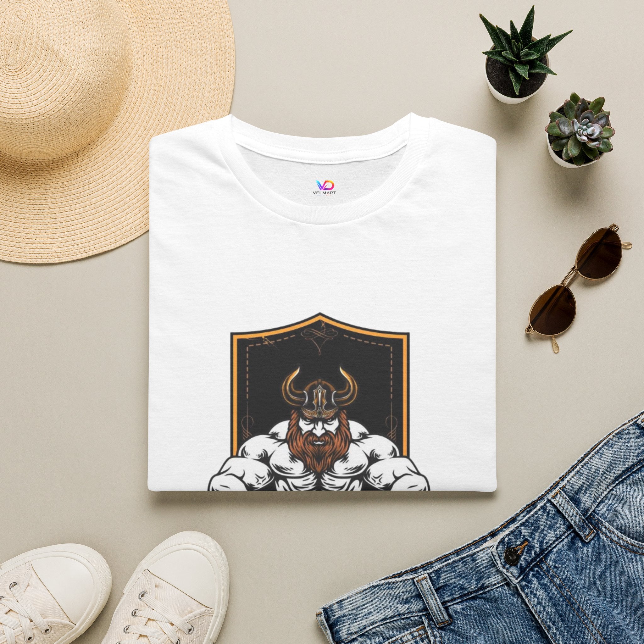 Viking Barbell T-Shirt — Norse Strength Gym Tee